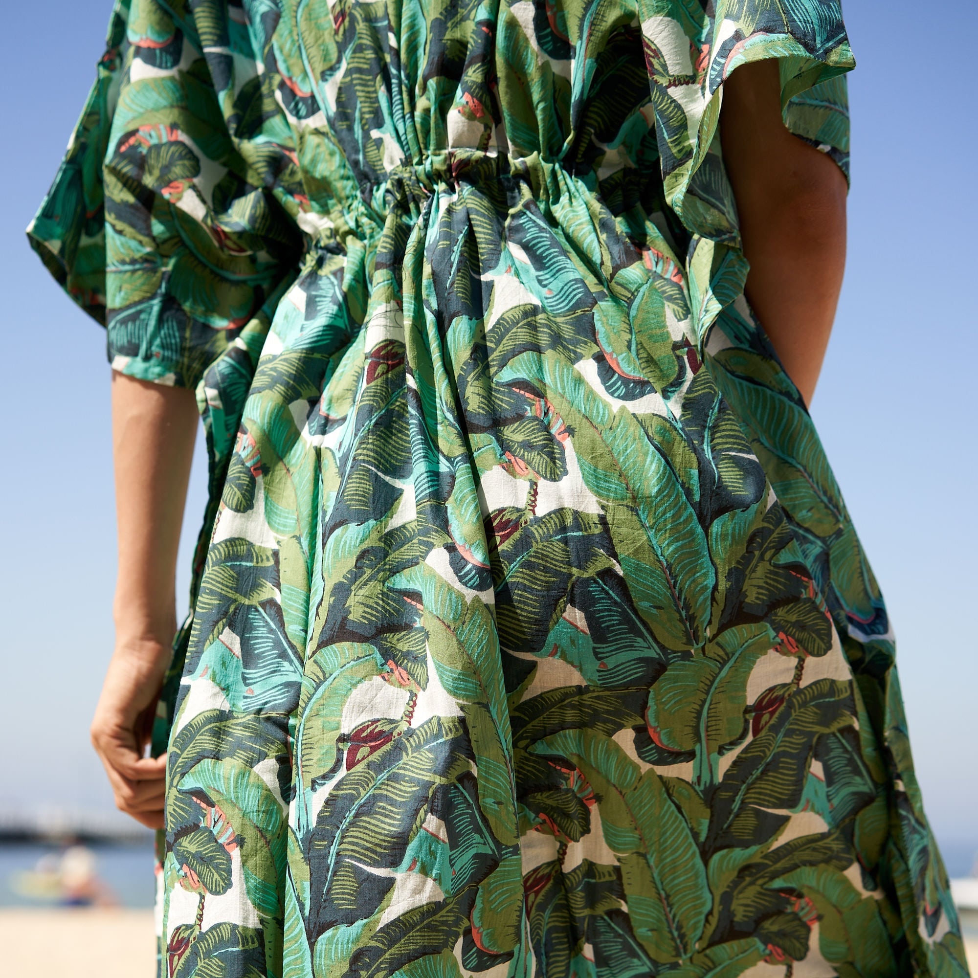 'Jungle Oasis' 100% Cotton Kaftan