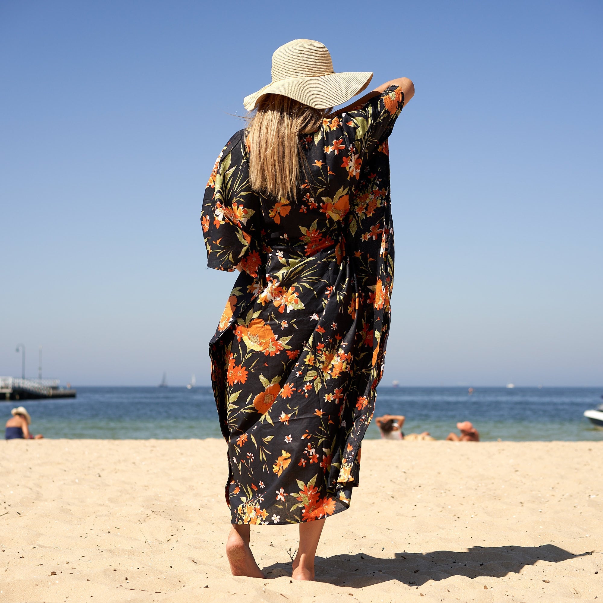 'Wildflower Wonders' 100% Cotton Kaftan