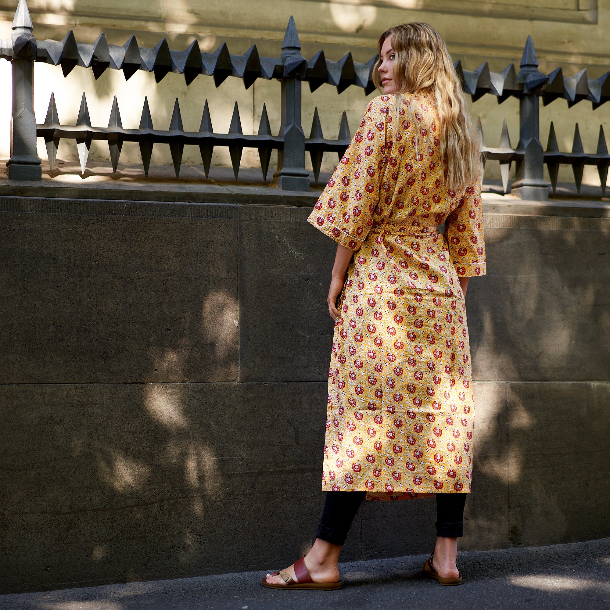 'Cotton Luau' 100% Cotton Kimono Robe