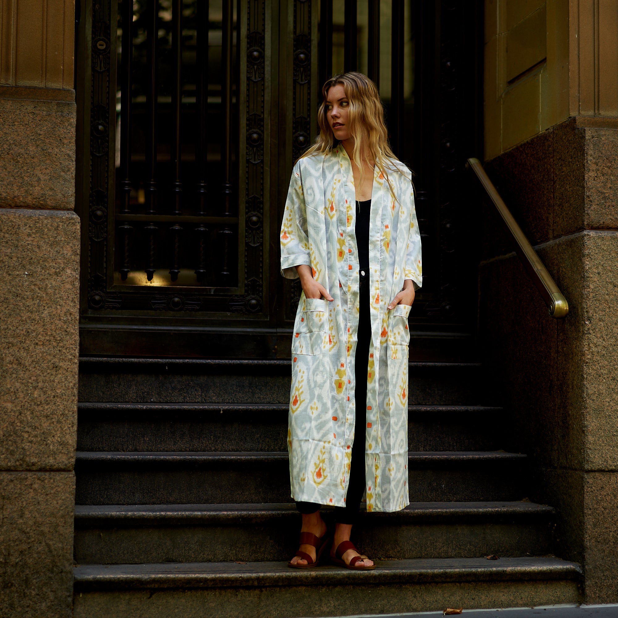 'Weekend Getaway' 100% Cotton Kimono Robe