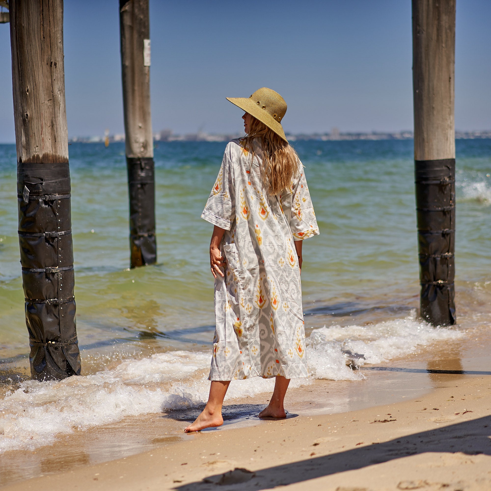 'Forever Summer' 100% Cotton Kimono Robe