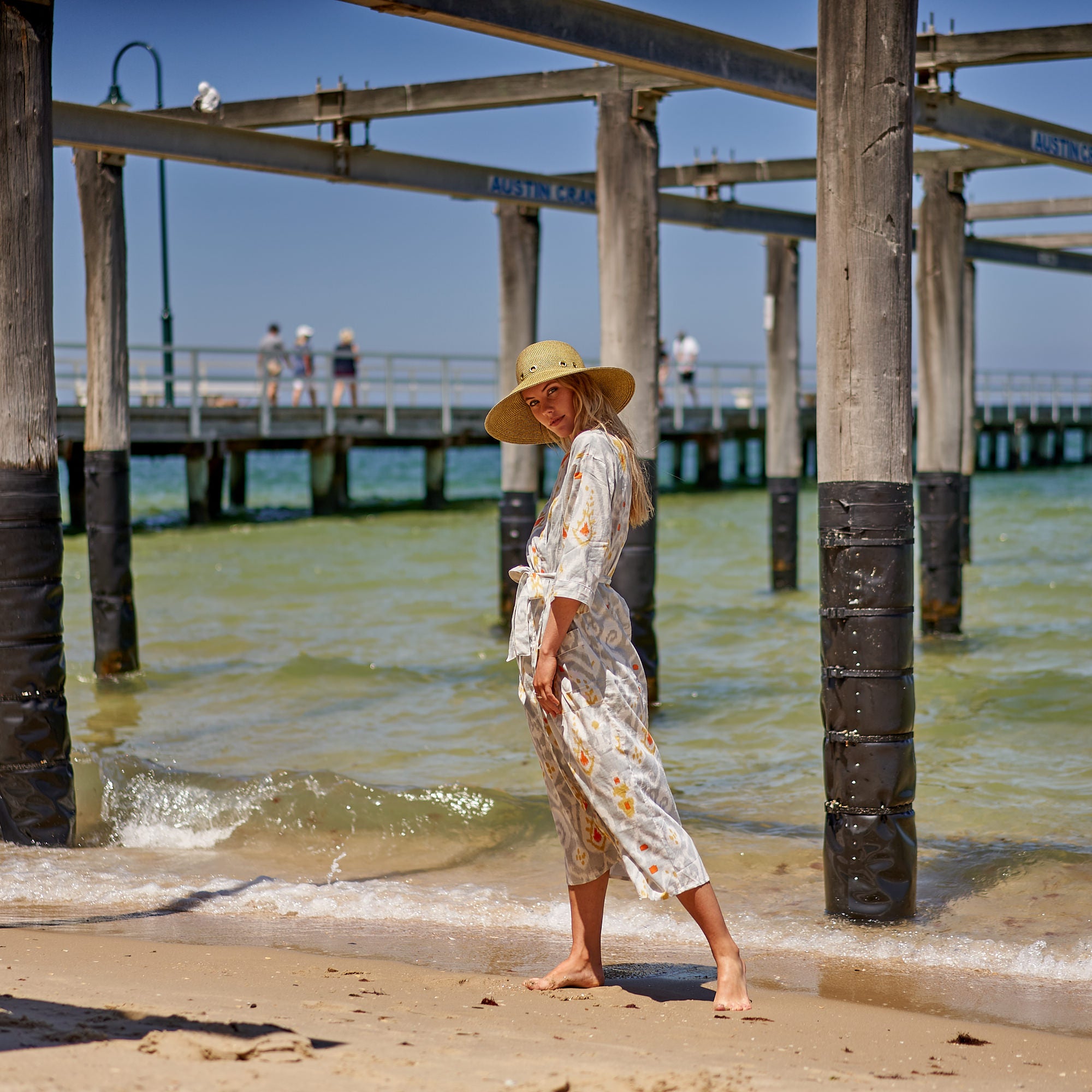 'Forever Summer' 100% Cotton Kimono Robe