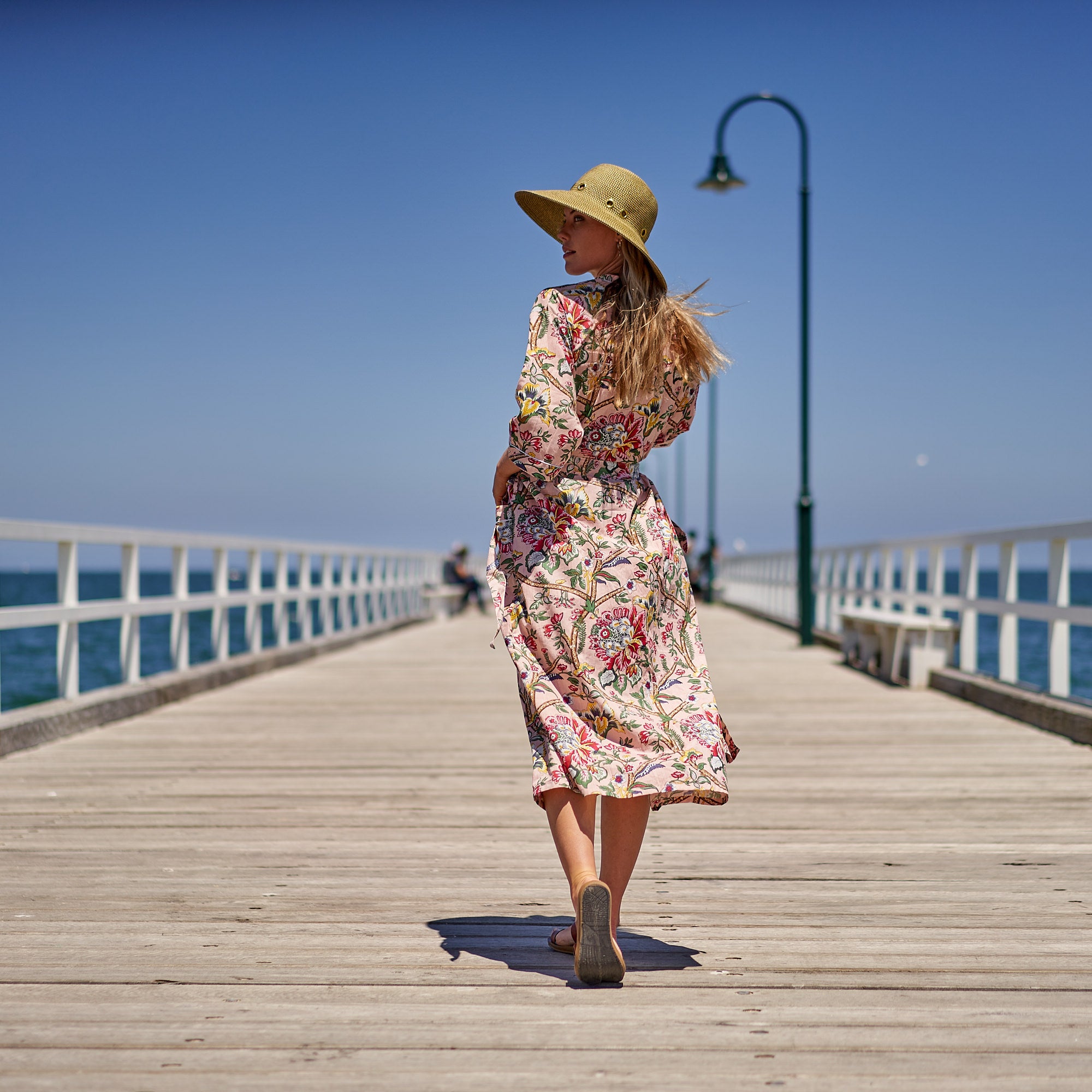 Boho Kimono Bathrobe' 100% Cotton Kimono Robe