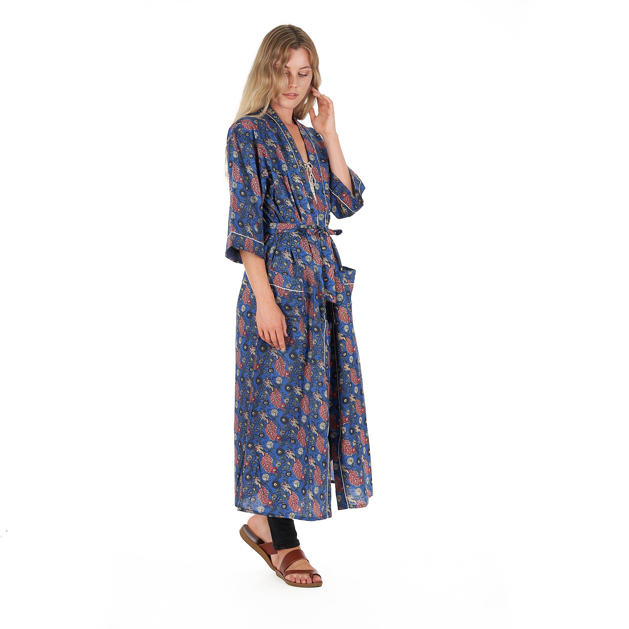 'Serene Style' 100% Cotton Kimono Robe