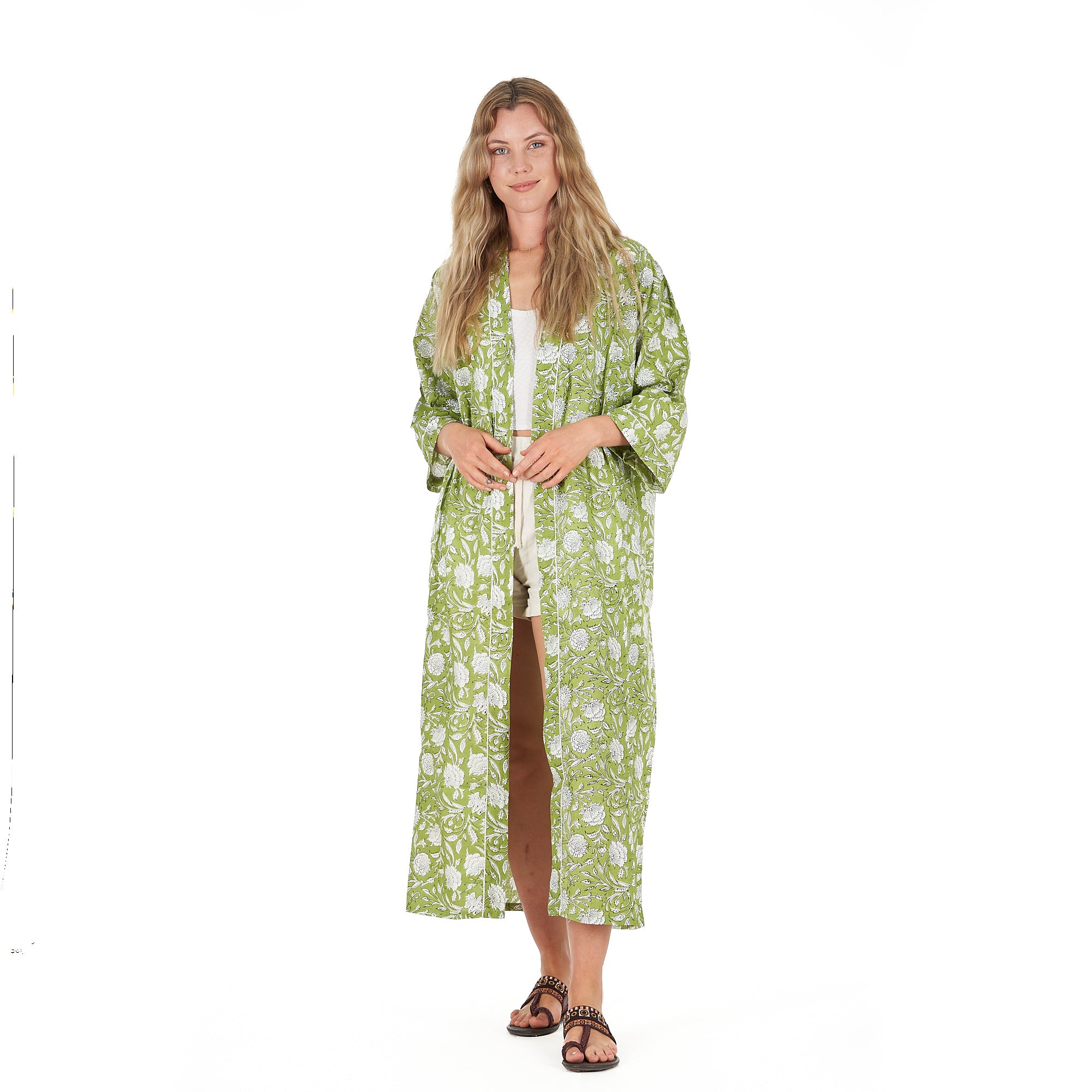 'Soothing Sanctuary' 100% Cotton Kimono Robe