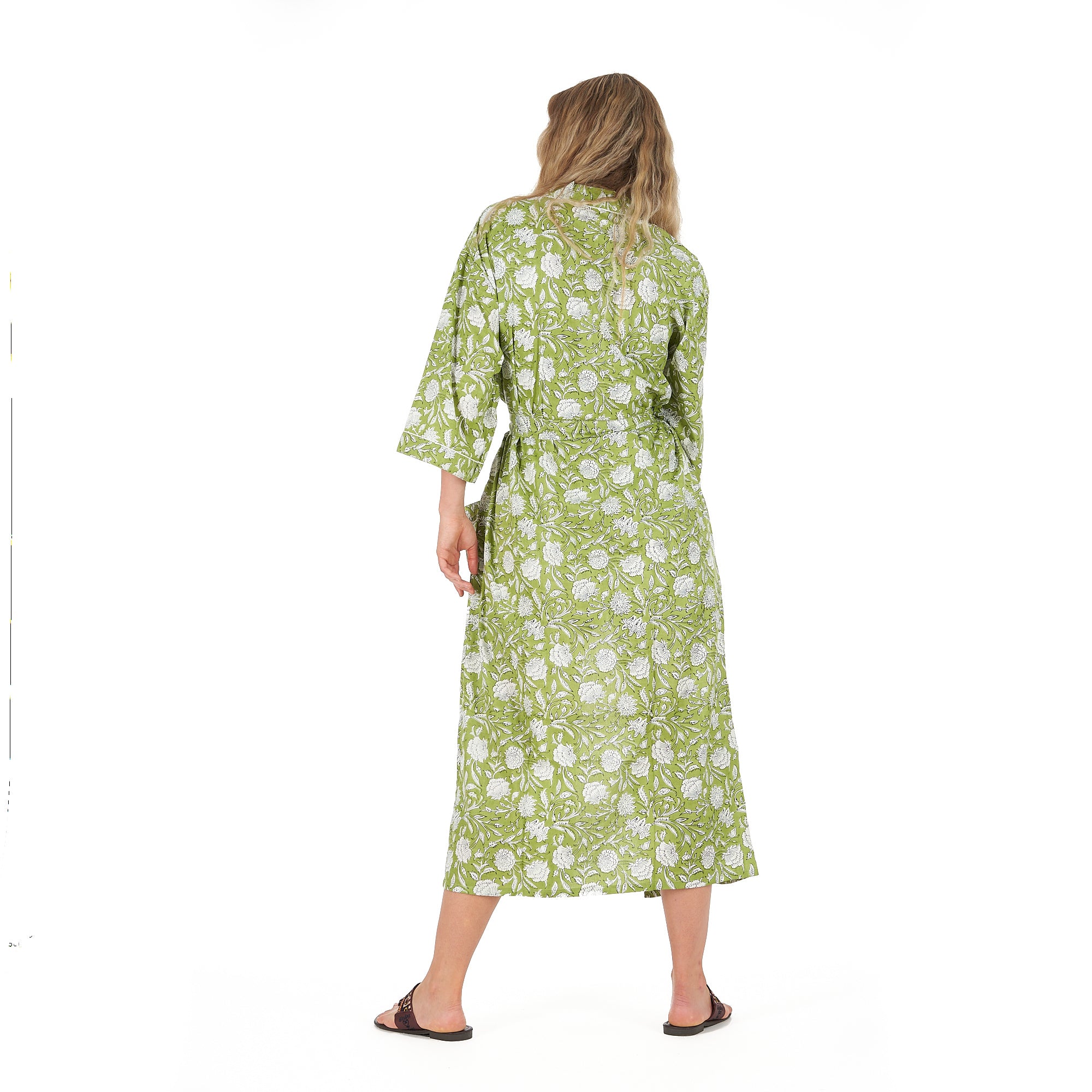 'Soothing Sanctuary' 100% Cotton Kimono Robe