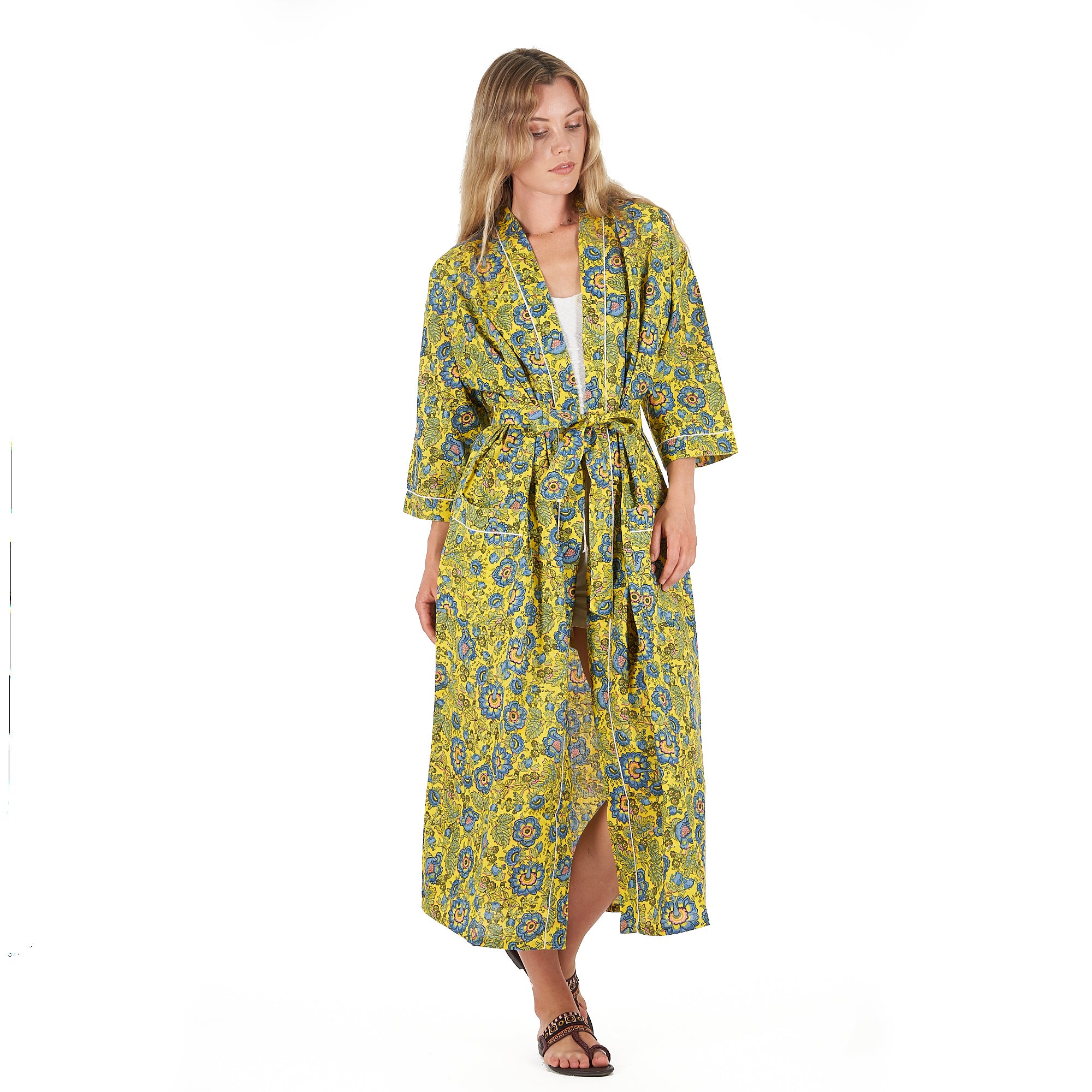 'Livin' the Cozy Life' 100% Cotton Kimono Robe