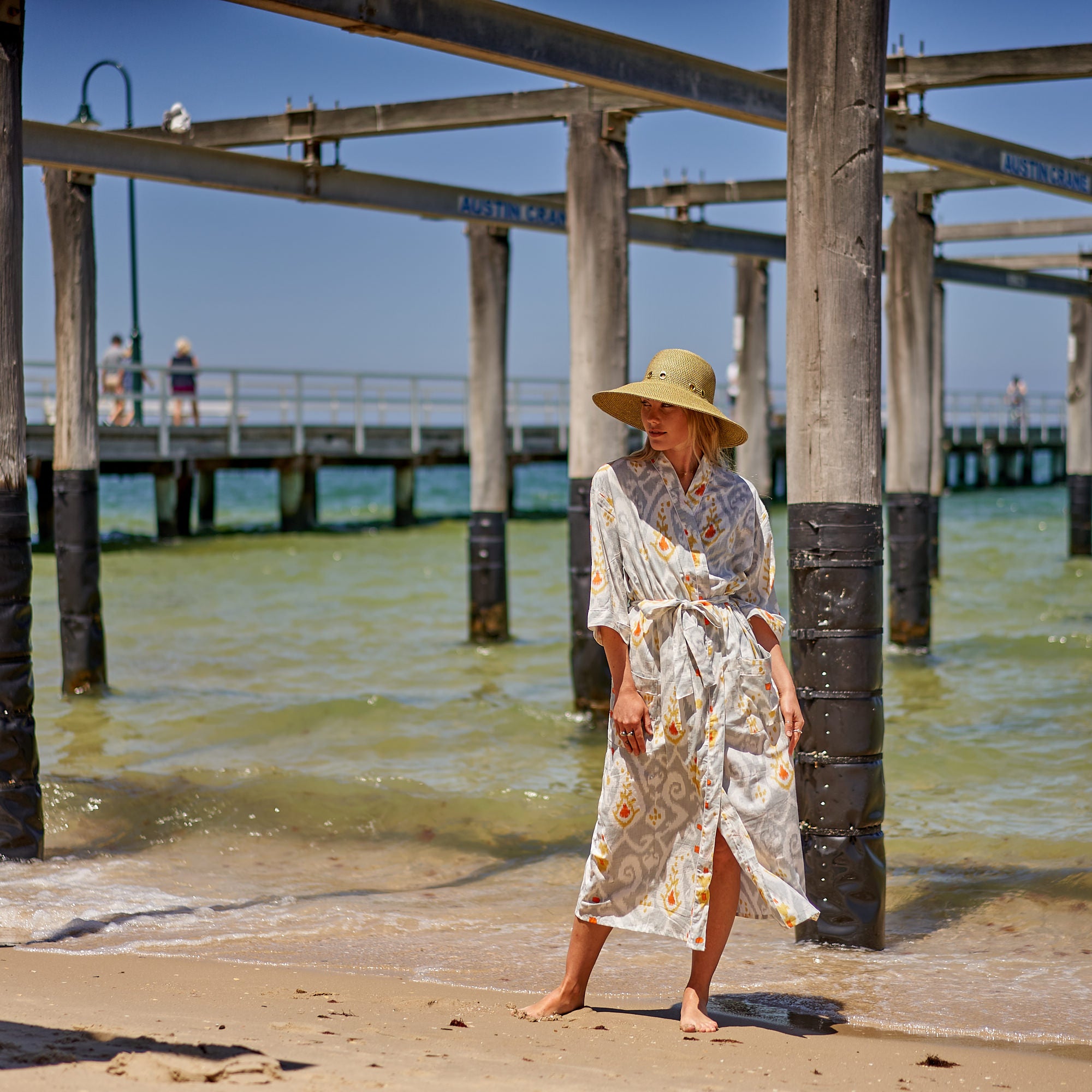 'Forever Summer' 100% Cotton Kimono Robe