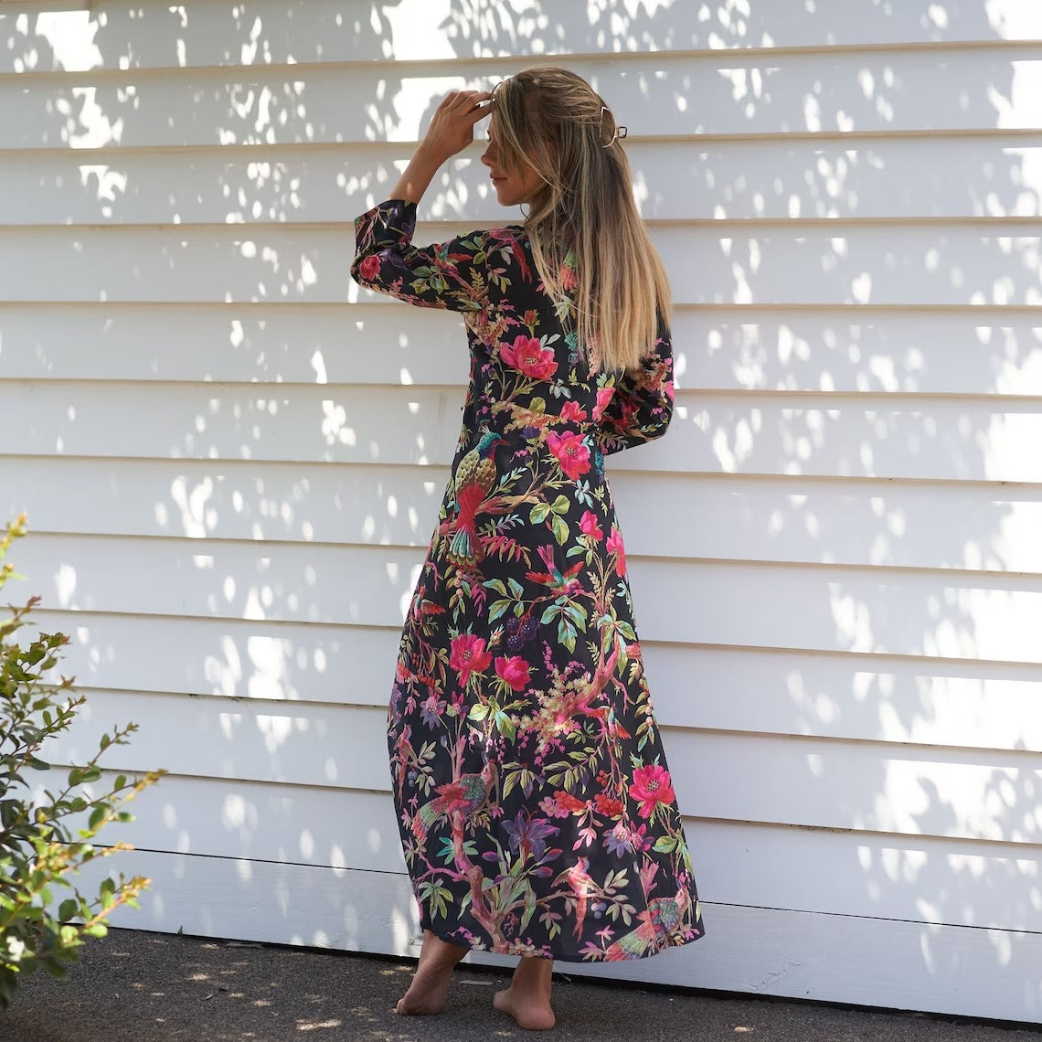 'Tropical Treasures' 100% Cotton Maxi Dress