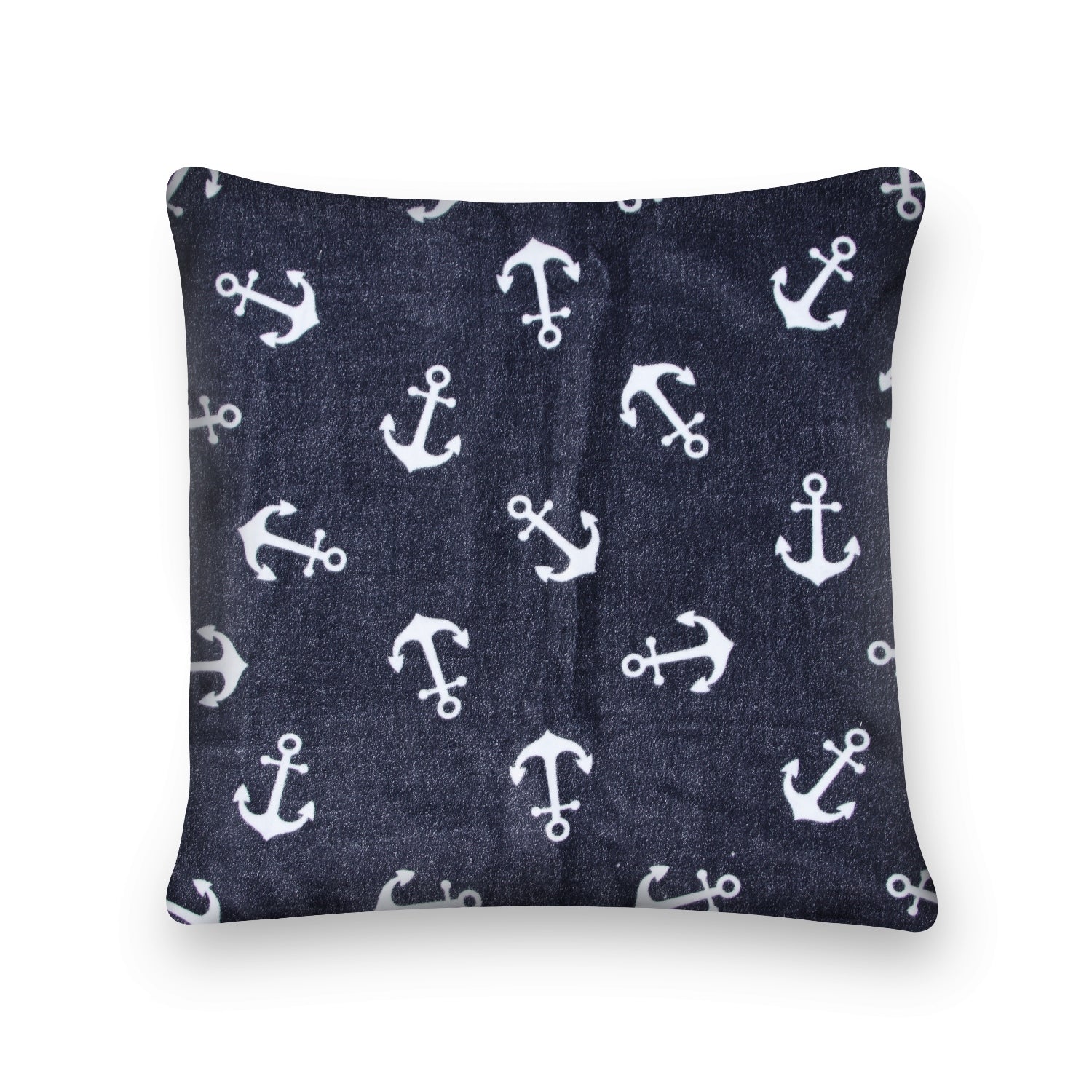'Anchors Away!' 100% Cotton Velvet Cushion Cover