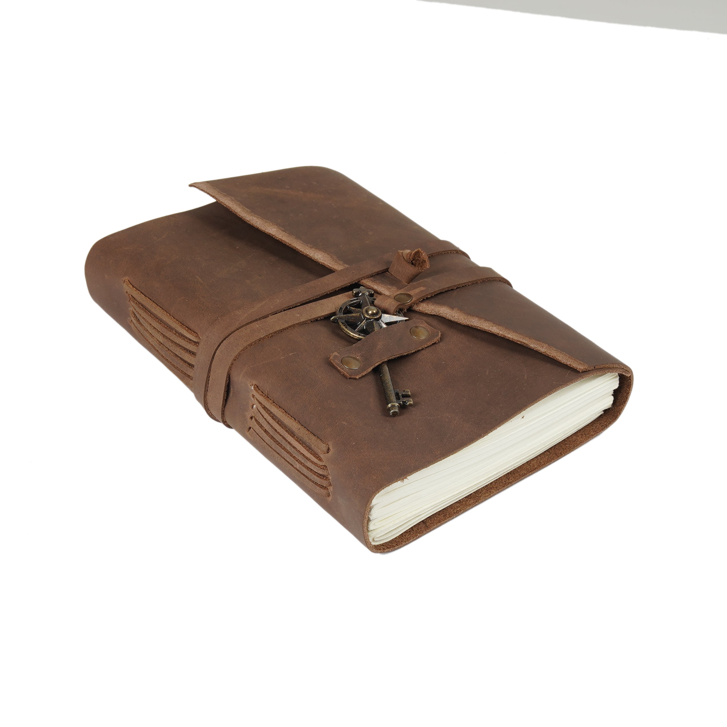 Vintage Leather Journal - Nomad's Key to Heaven