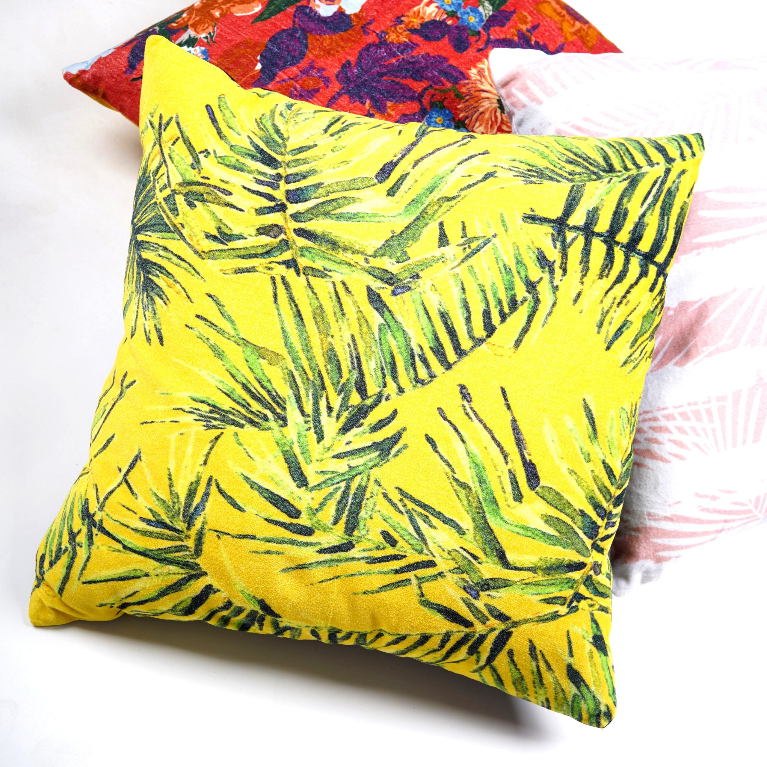 'Lush Dreamscape' 100% Cotton Velvet Cushion Cover