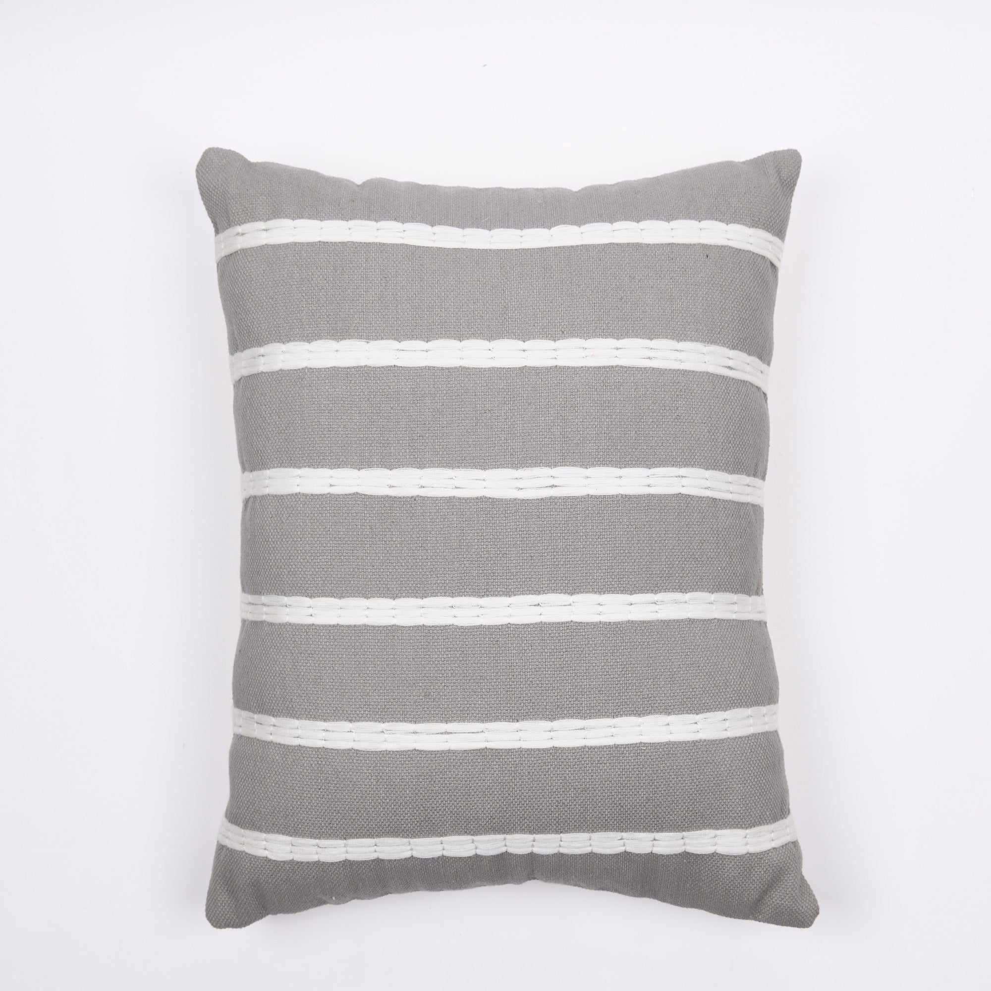 'Country Oasis' Hand-Woven Cotton Wool Cushion Cover