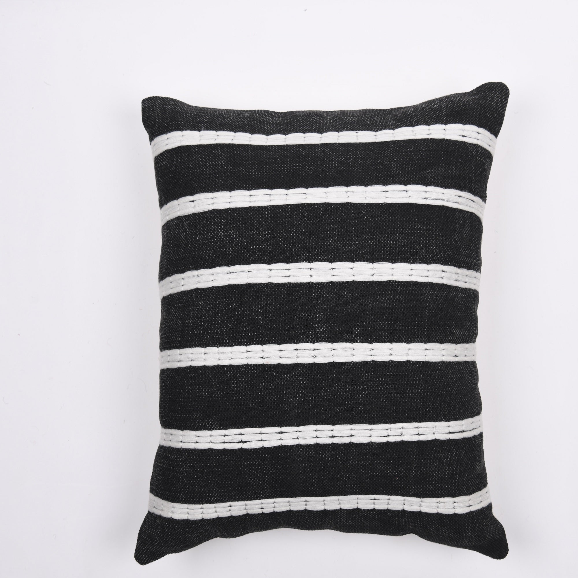 'Country Chic' Hand-Woven Cotton Wool Cushion Cover