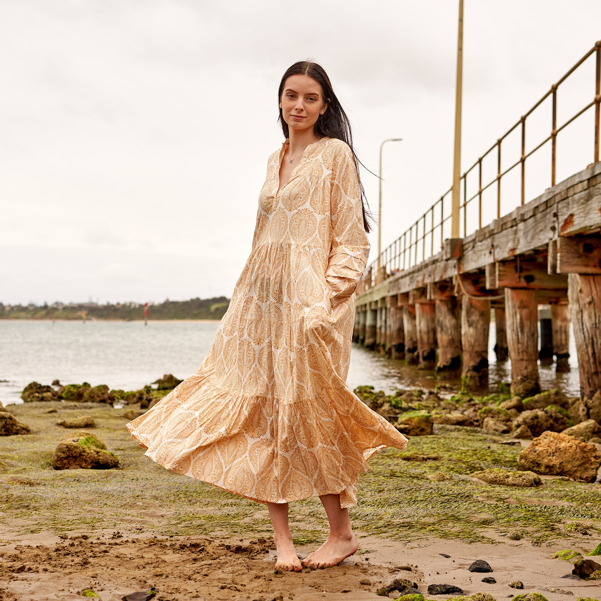 boho style maxi dresses australia Summer Beige Cotton Long Dress Our products are designed US KIDS SIZE:10 Toddler Buy Black Halterneck Tummy category_9_1734506825966948352