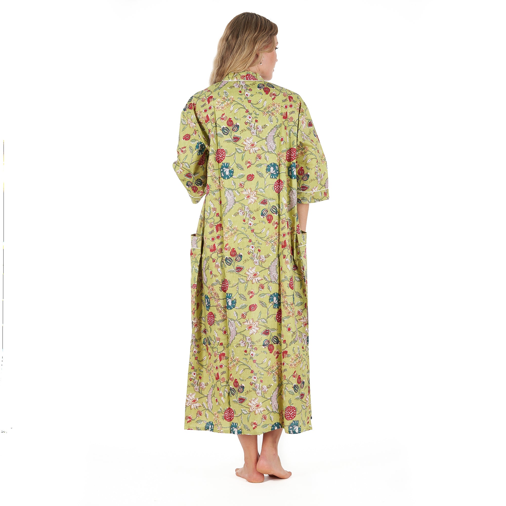'Spring Bliss' 100% Cotton Kimono Robe