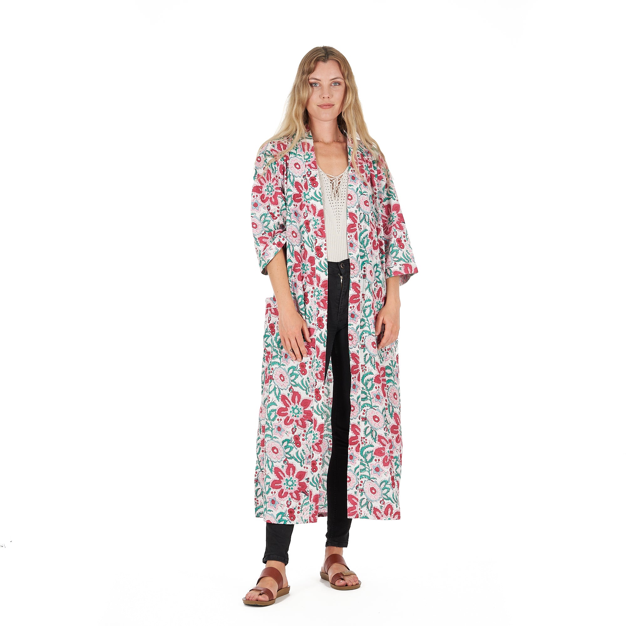 'Cozy Couture' 100% Cotton Kimono Robe