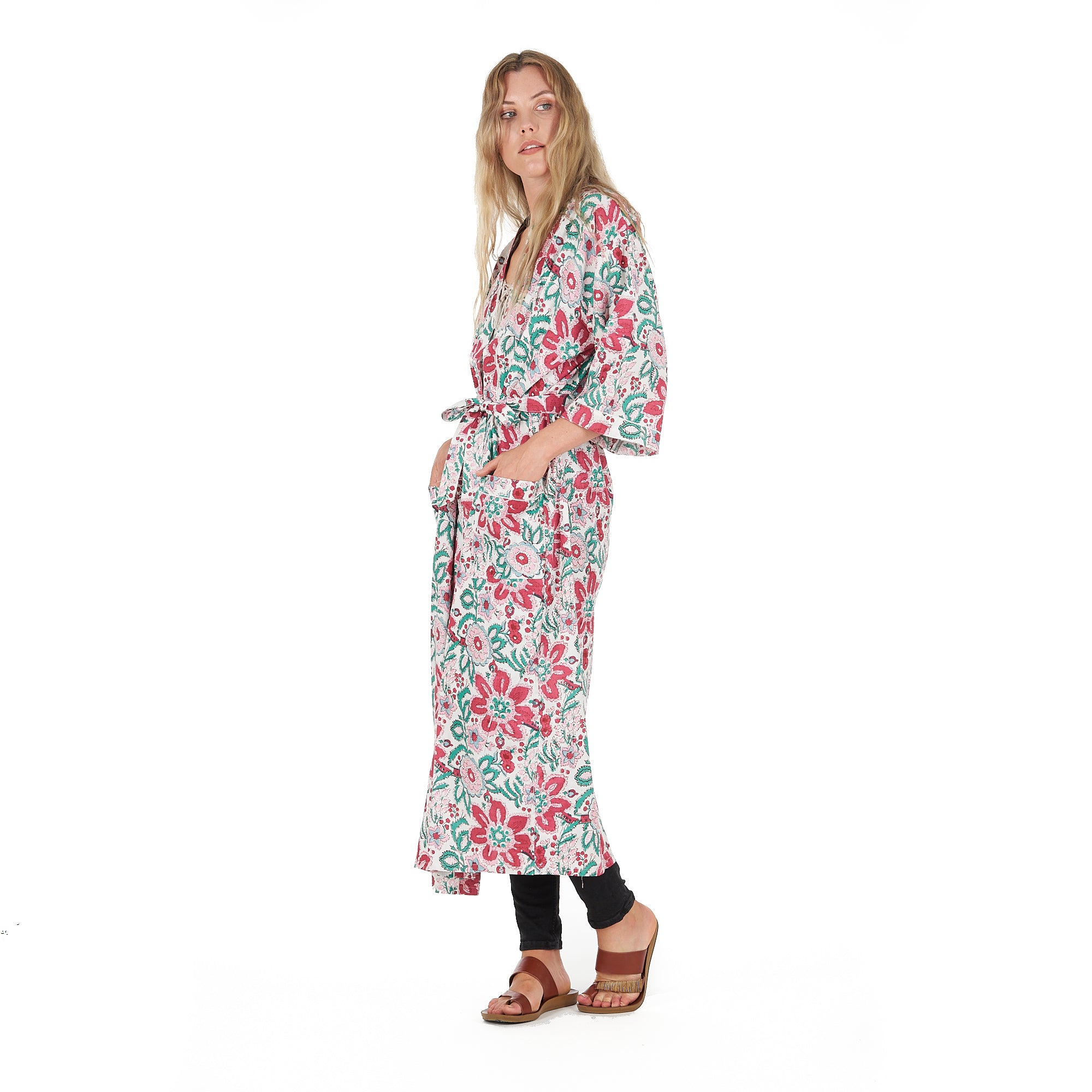 'Cozy Couture' 100% Cotton Kimono Robe