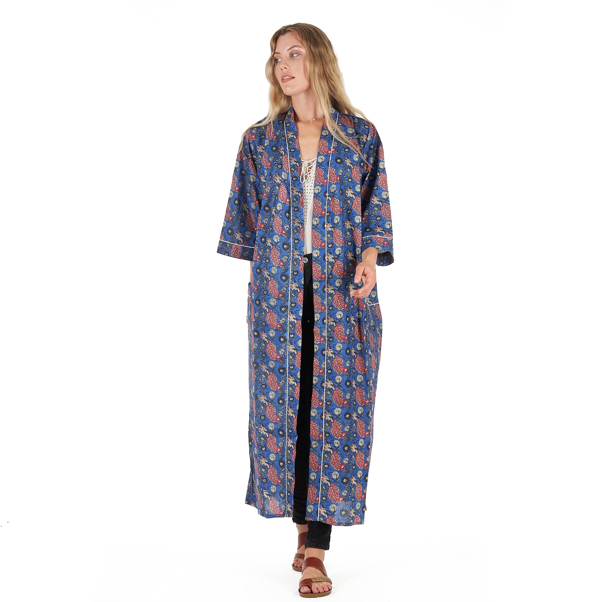 'Serene Style' 100% Cotton Kimono Robe