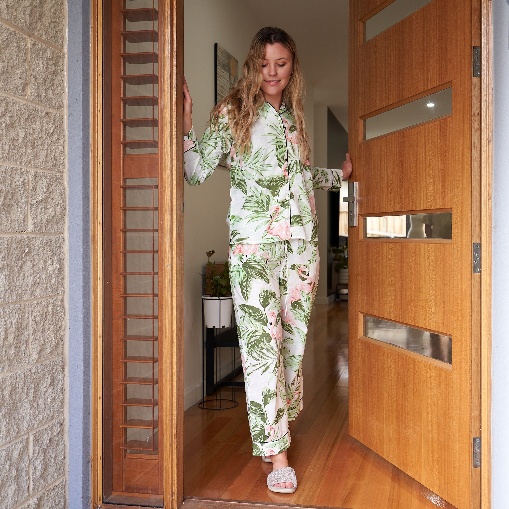 'Calming Florals' 100% Cotton Pyjama Set