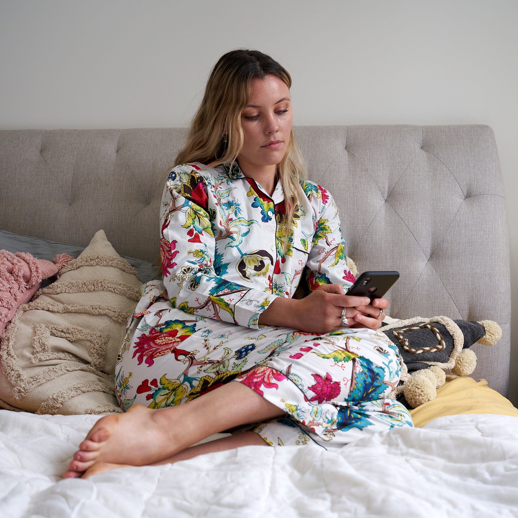 'Delightful Downtime' 100% Cotton Pyjama Set