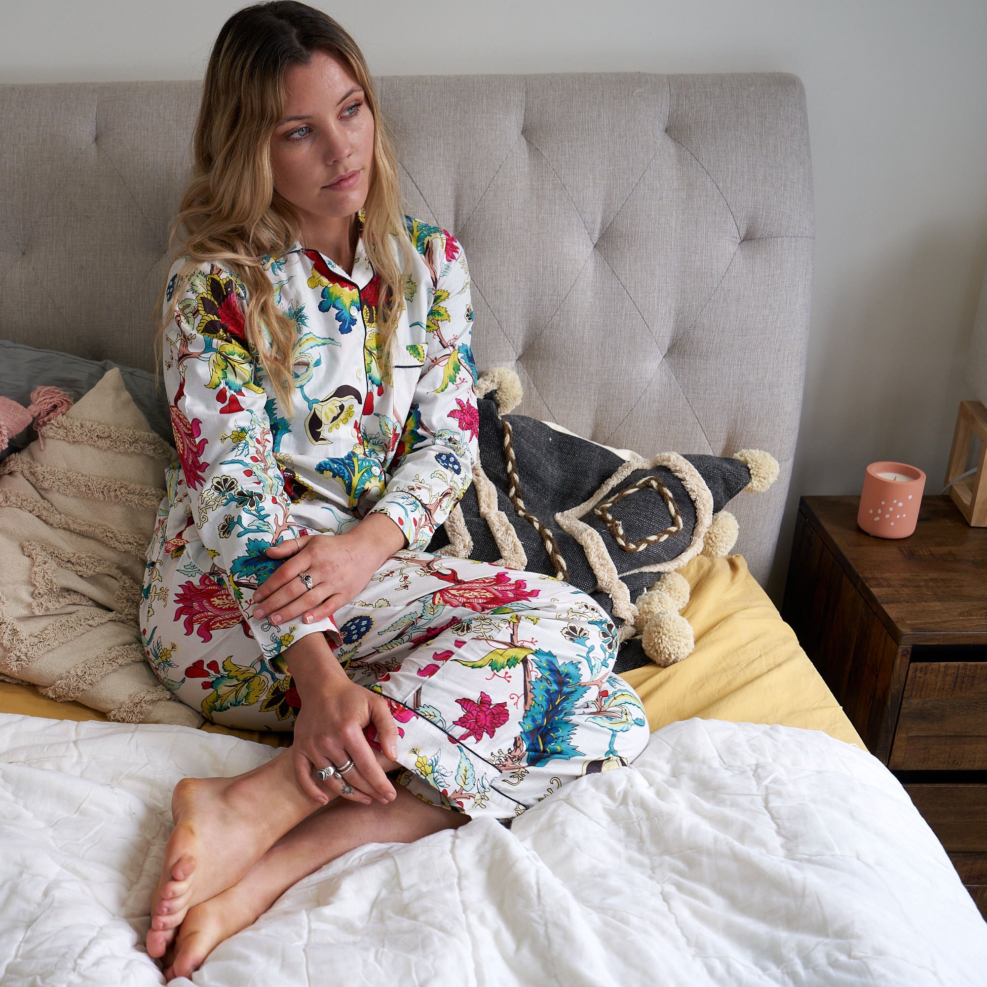 'Delightful Downtime' 100% Cotton Pyjama Set