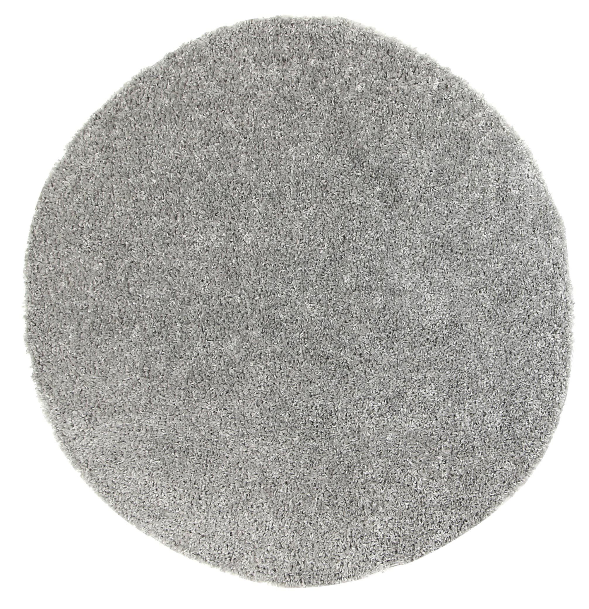 Melbourne Shaggy Plush In Silver : Round Rug