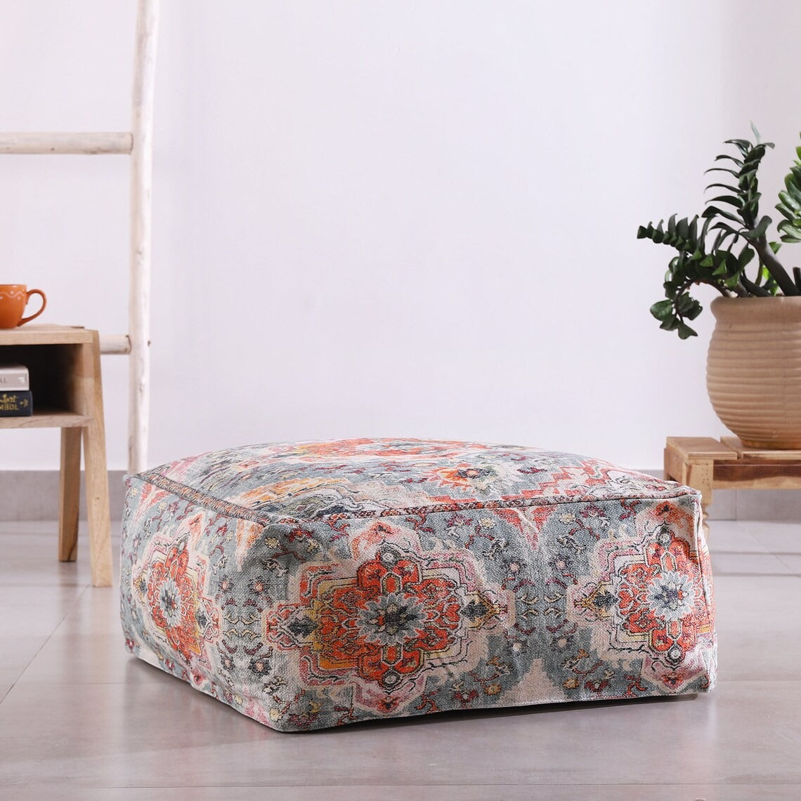 Stunning Moroccan Cushion Cover, Pouf, Beanbag, Yoga Meditation Cushion, Ottoman, Footstool, Home Decor Gift, Kilim Floor Cushion