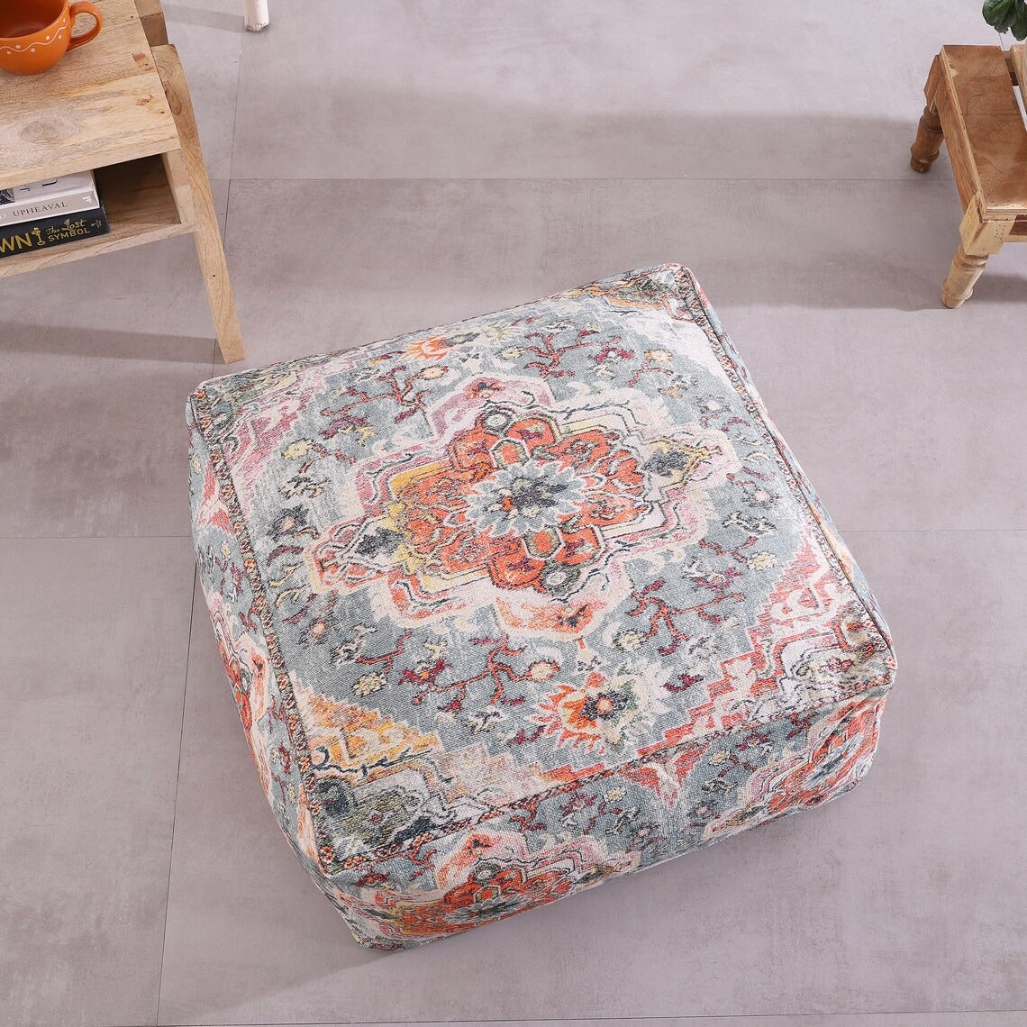 Moroccan Ottoman Cushion Cover, Pouf, Footstool - Turkish Treasure