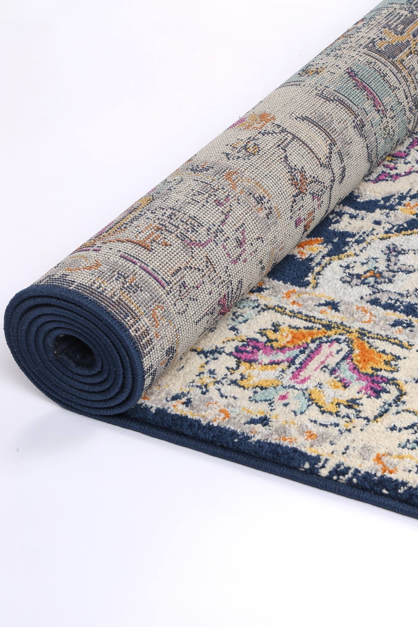 Sicily Patti Traditional In Navy Rug