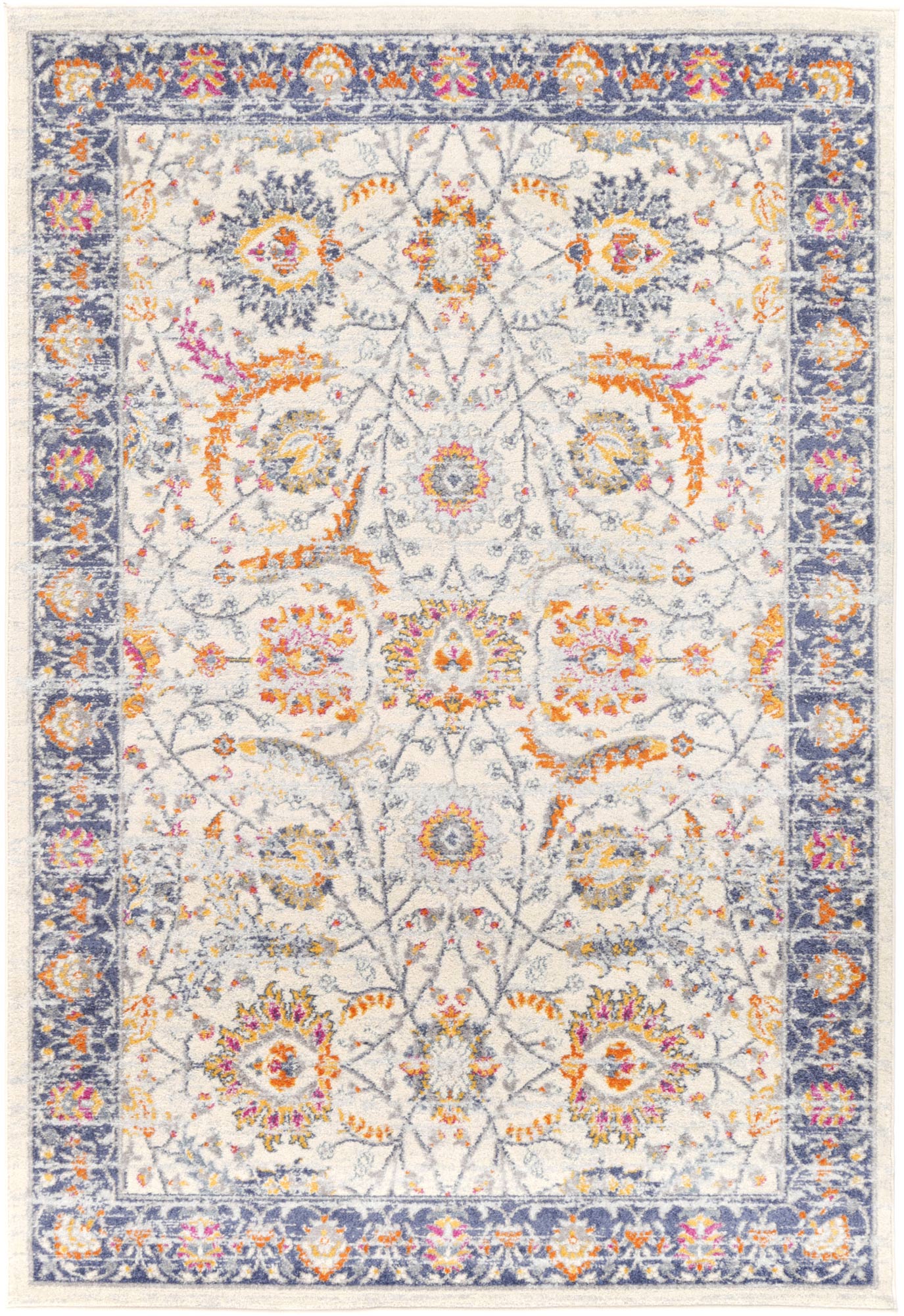 Sicily Mortilli Transitional In Blue & Yellow Rug