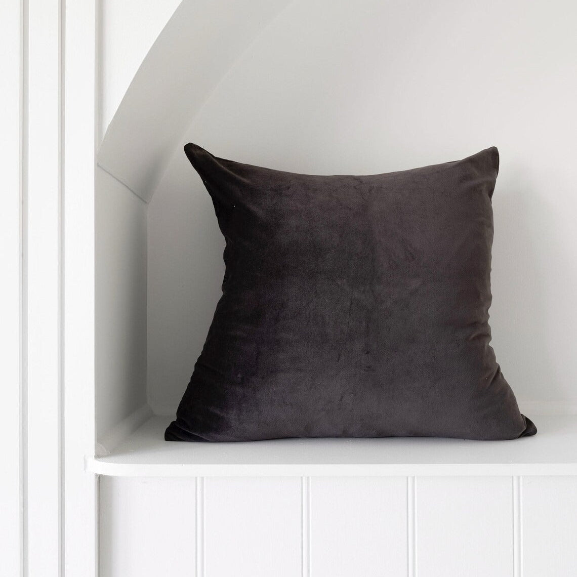 Linen Connections Luxury Velvet Cushion Covers - Charcoal