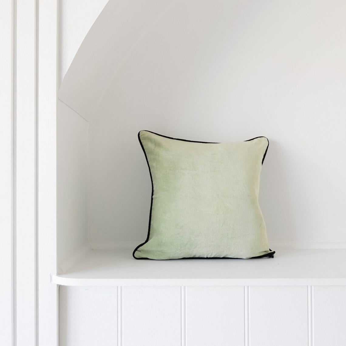 Linen Connections Luxury Velvet Cushion Covers - Pale Green