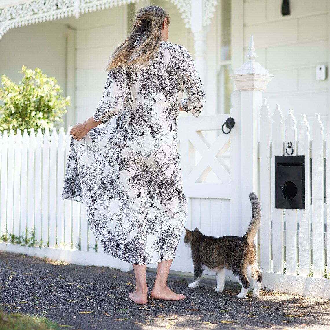 'Timeless Tropics' 100% Cotton Maxi Dress