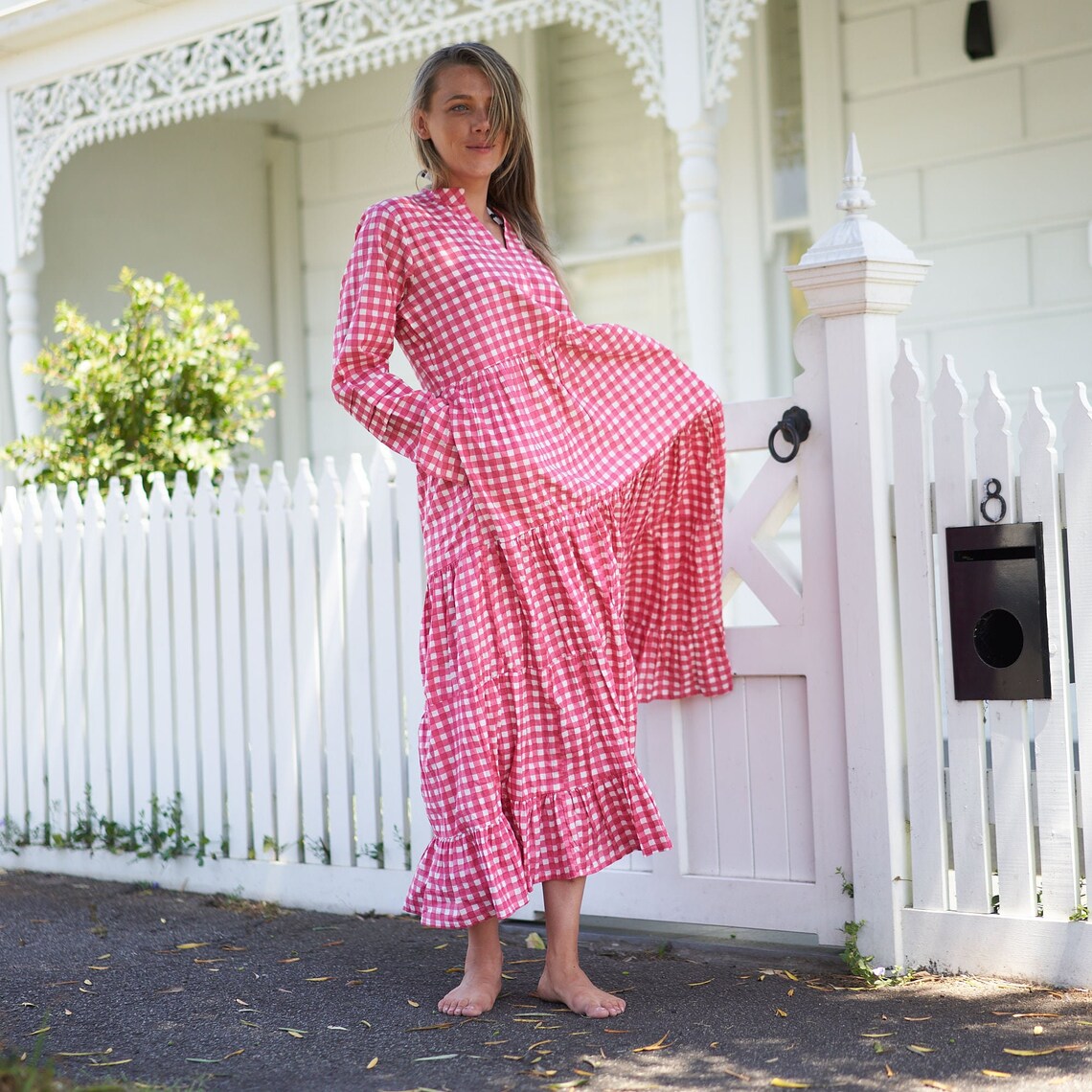 'Vacation Vibes' 100% Cotton Maxi Dress