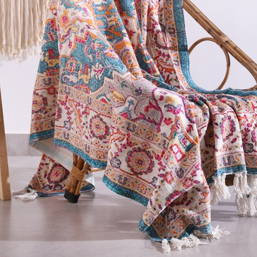 Multi-Use Picnic Throw Blanket Quilt - Gift for Special Occasions | Boho Home Décor