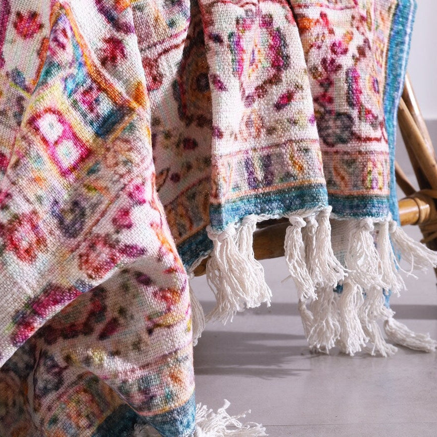 Multi-Use Picnic Throw Blanket Quilt - Gift for Special Occasions | Boho Home Décor