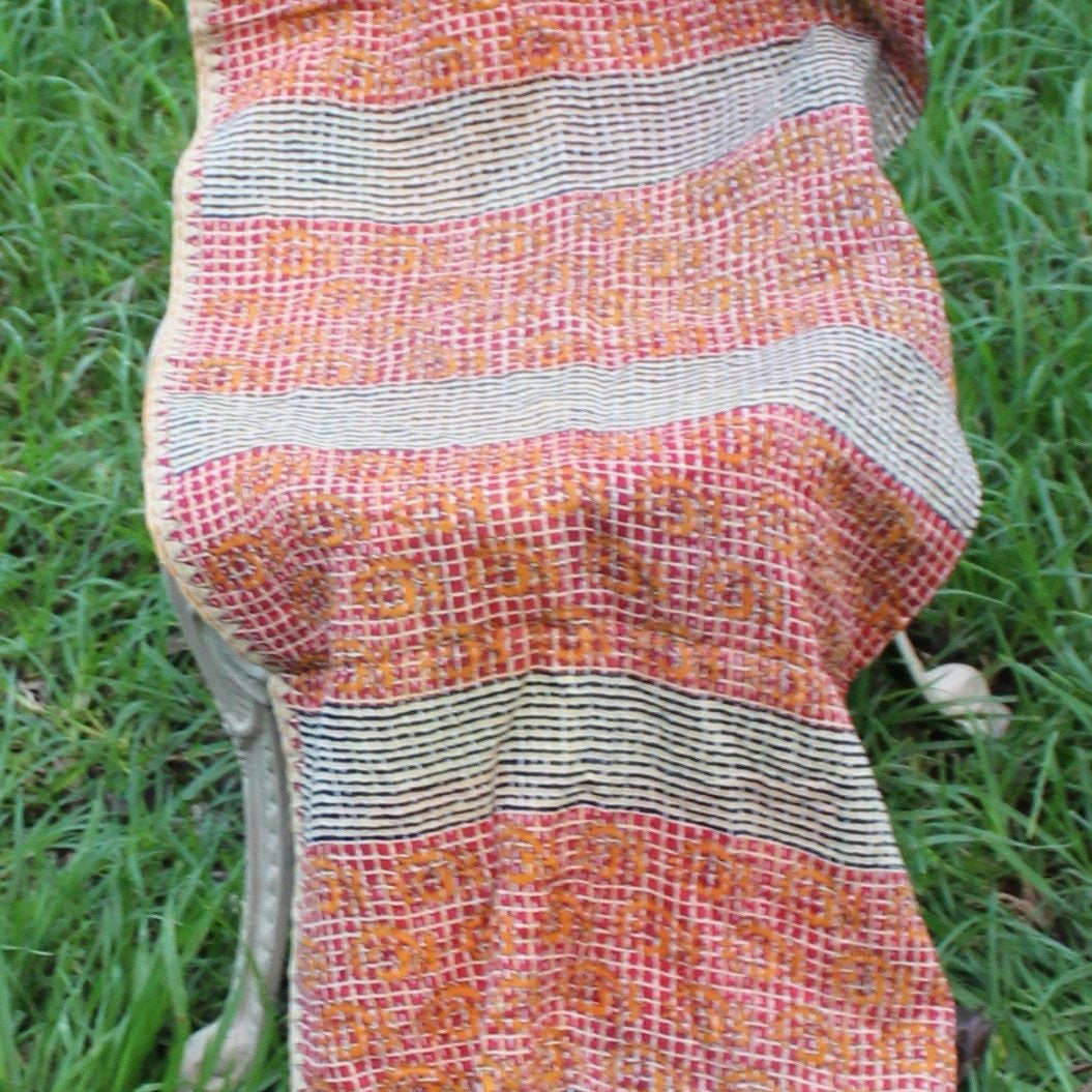'Playful Patchwork' 100% Cotton Reversible Scarf