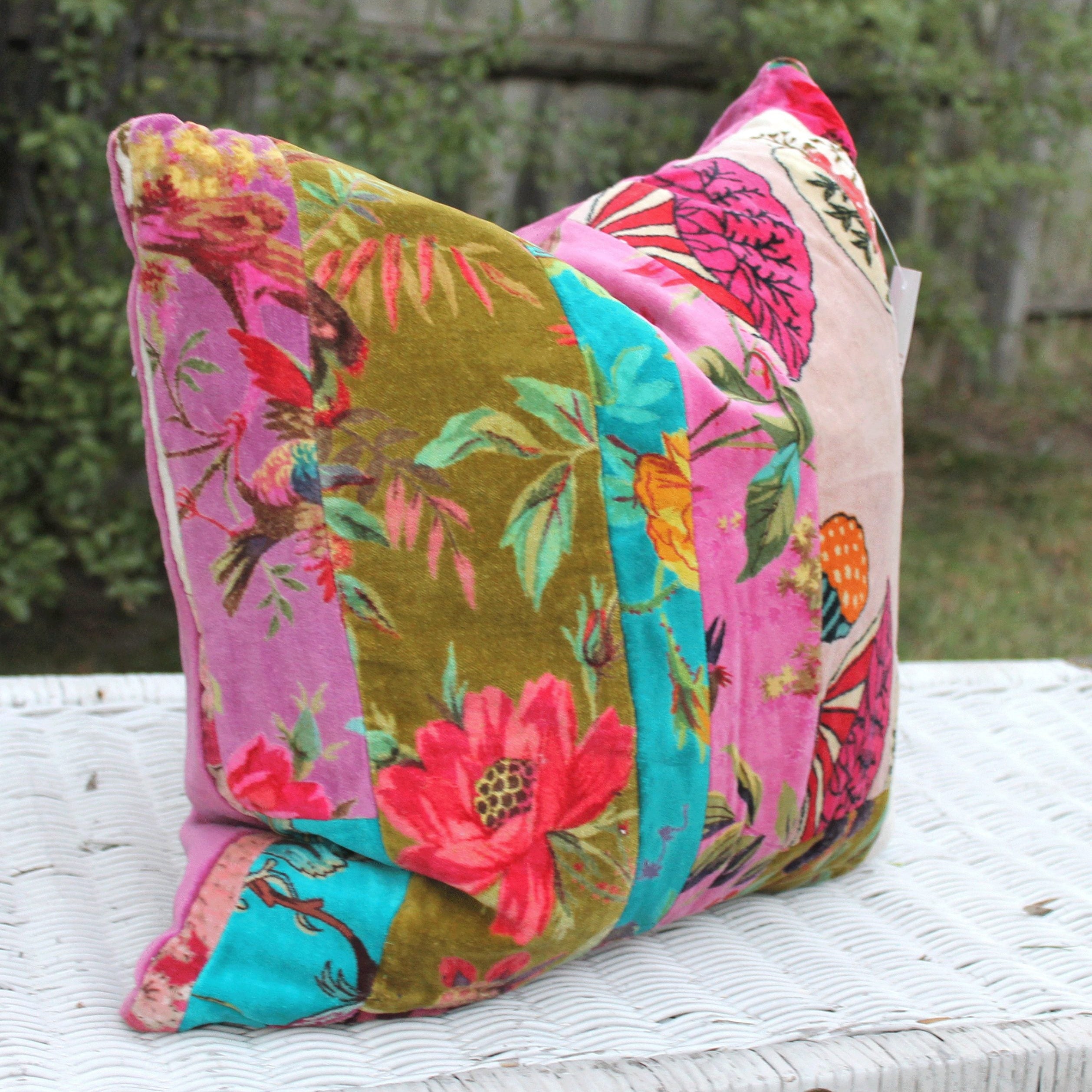 Linen Connections Luxury Velvet Cushion Covers - Colour Block