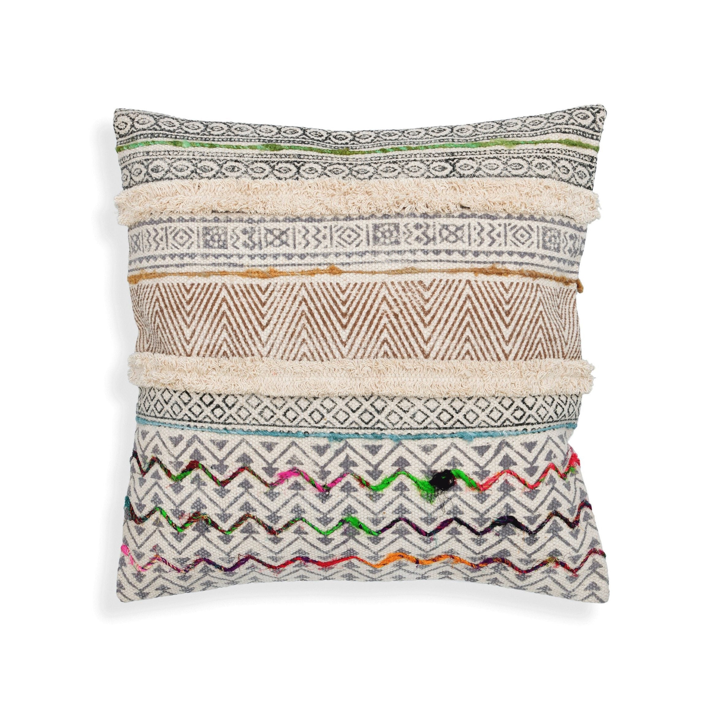 'Luxe Moroccan Retreat' 100% Cotton Berber Style Cushion Cover