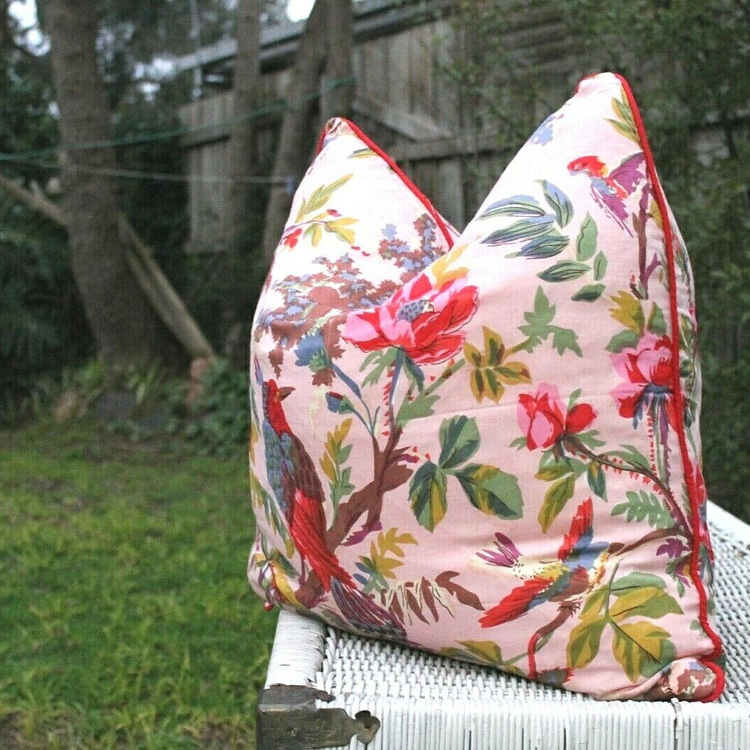 'Botanical Tapestry' 100% Handmade Cotton Cushion Cover