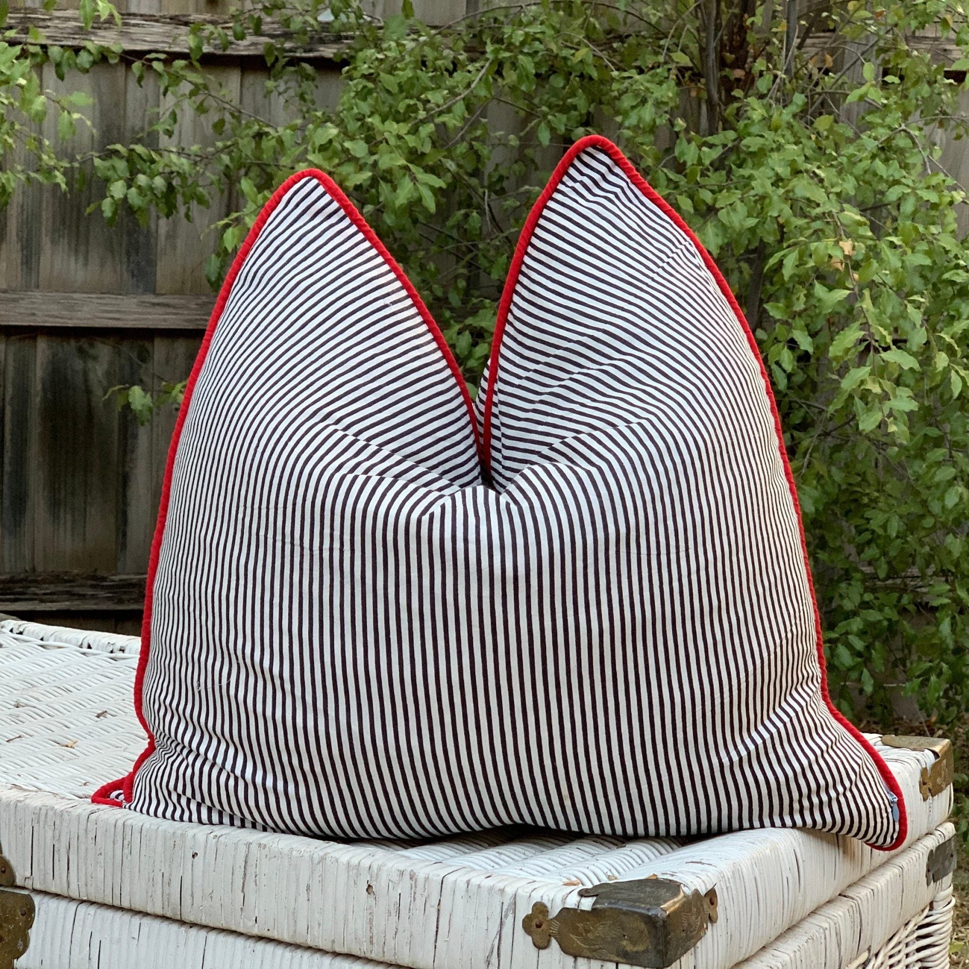 'Blissful Getaway' 100% Handmade Cotton Cushion Cover