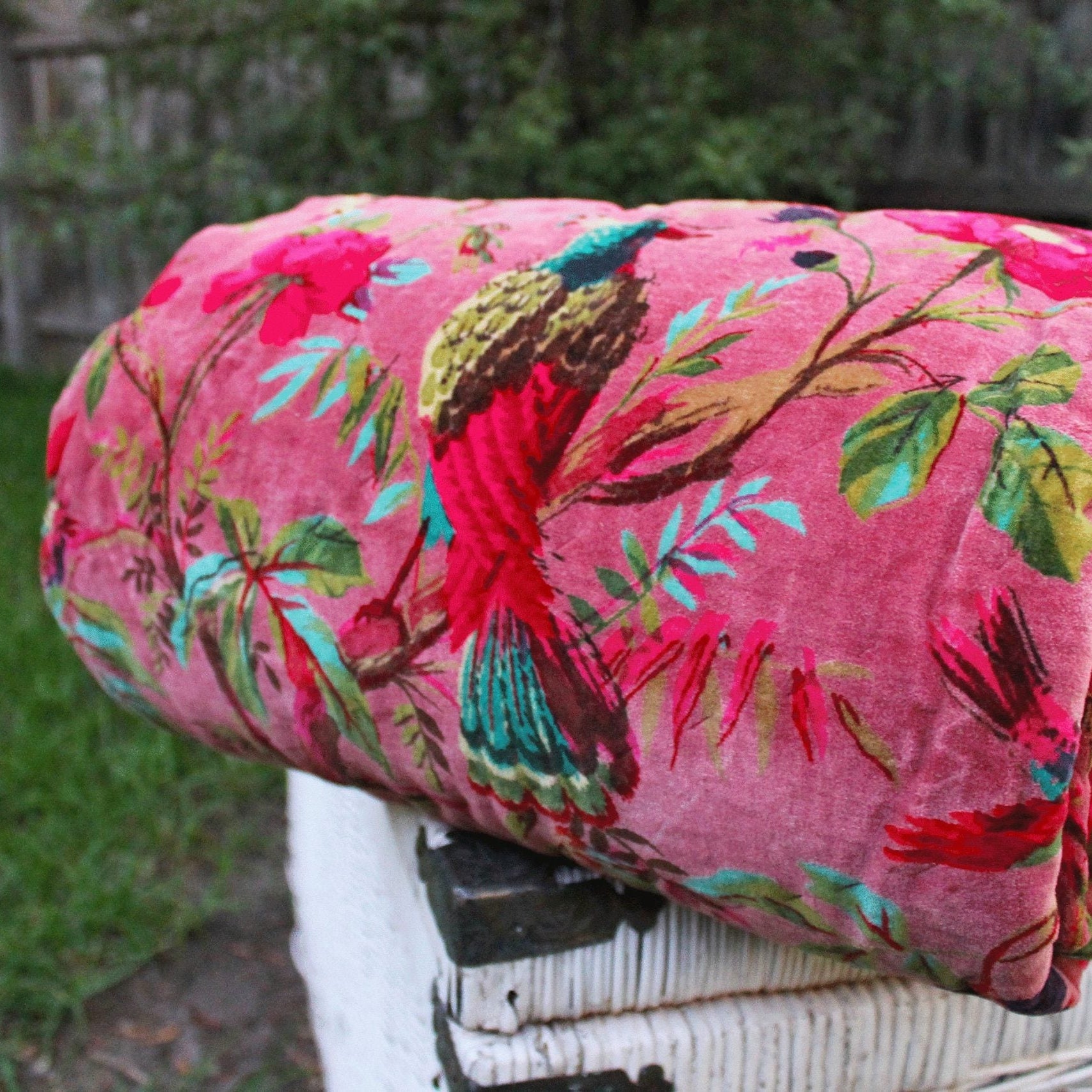 Floral Cotton Quilt Bedspread Comforter Duvet- Pink World