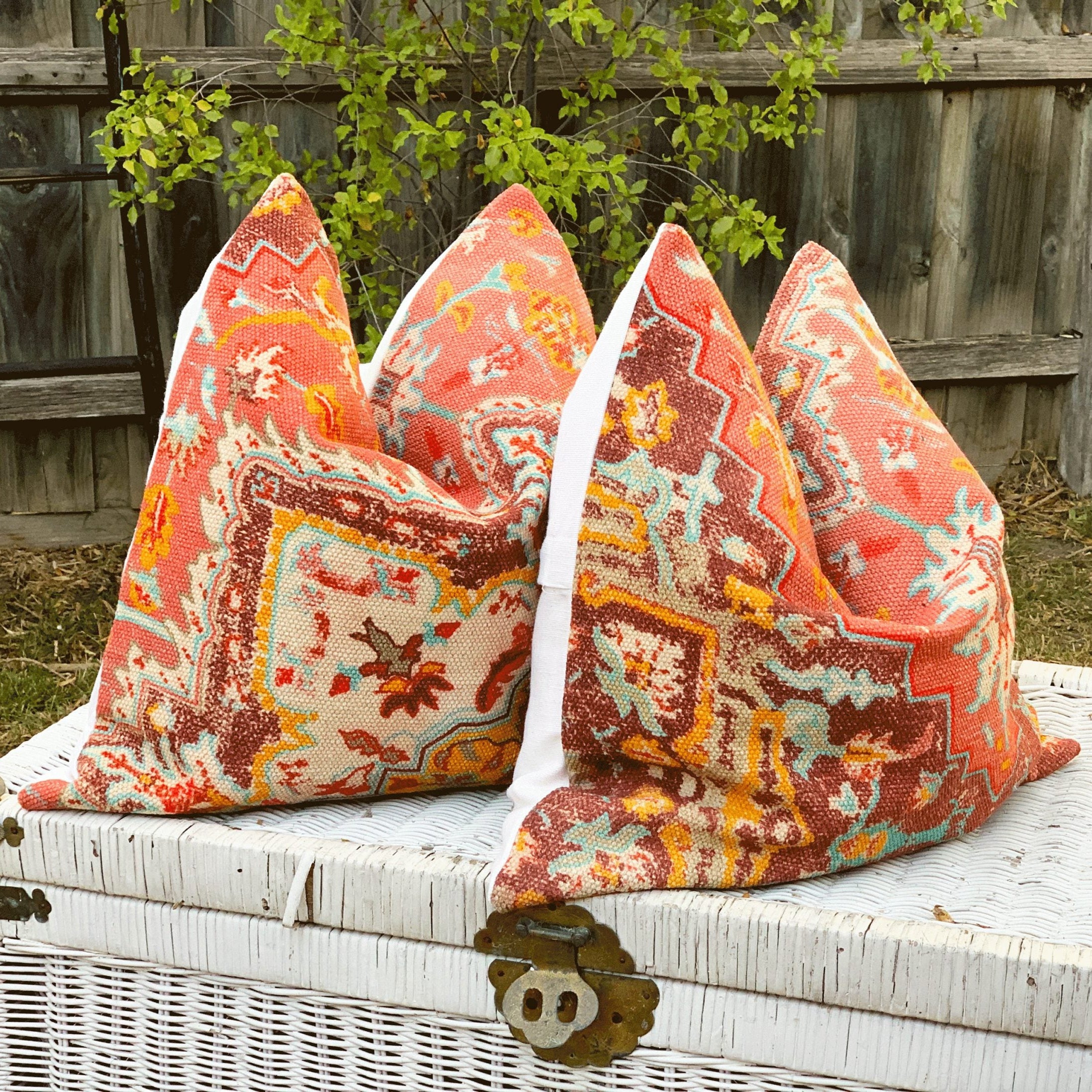 Linen Connections Moroccan Cushion Cover - Geometric Kilim