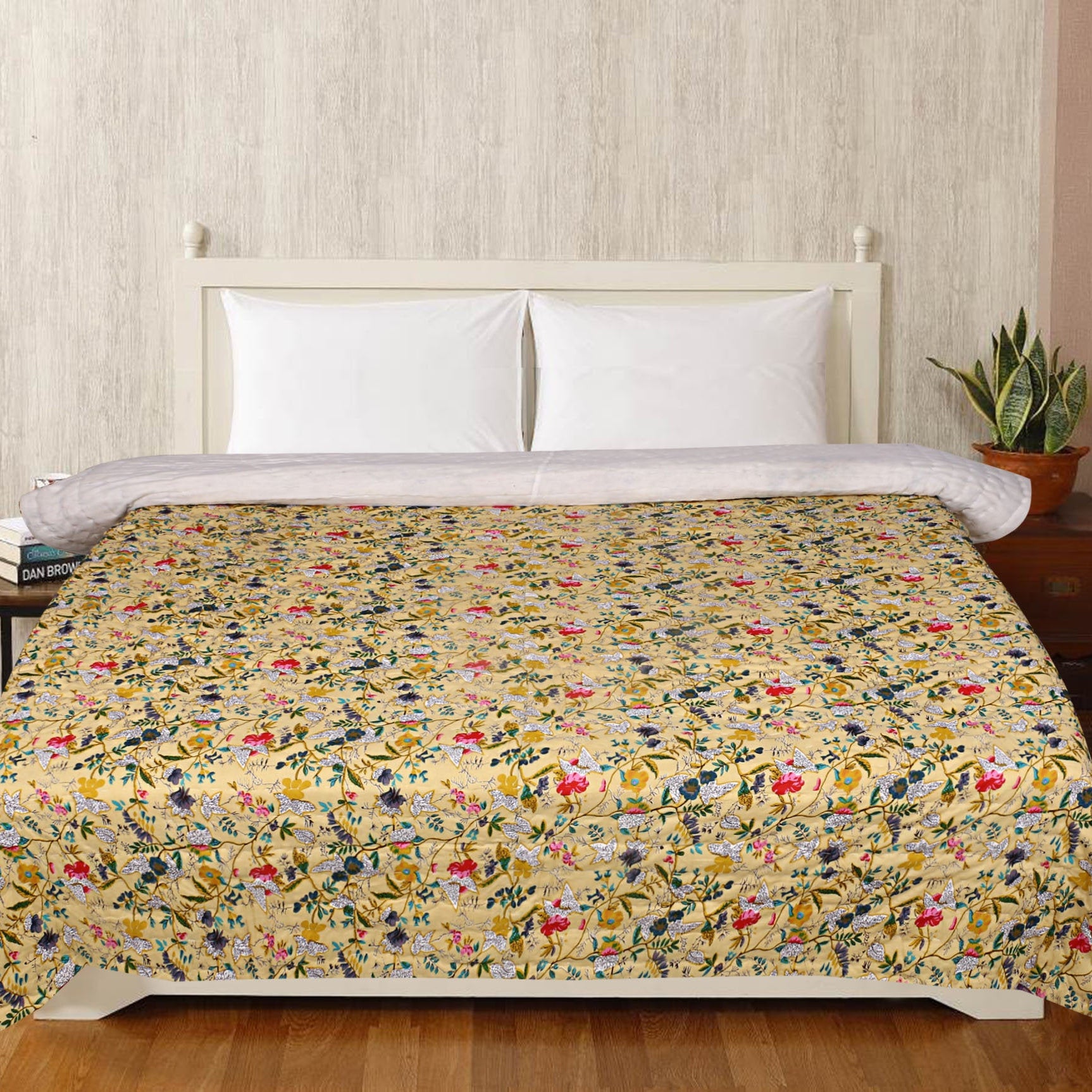Linen Connections Cotton Kantha Quilt Blanket Throw Bed Spread Rajai Doona Quilt Cover King Quilt Queen Quilt Doona Blanket