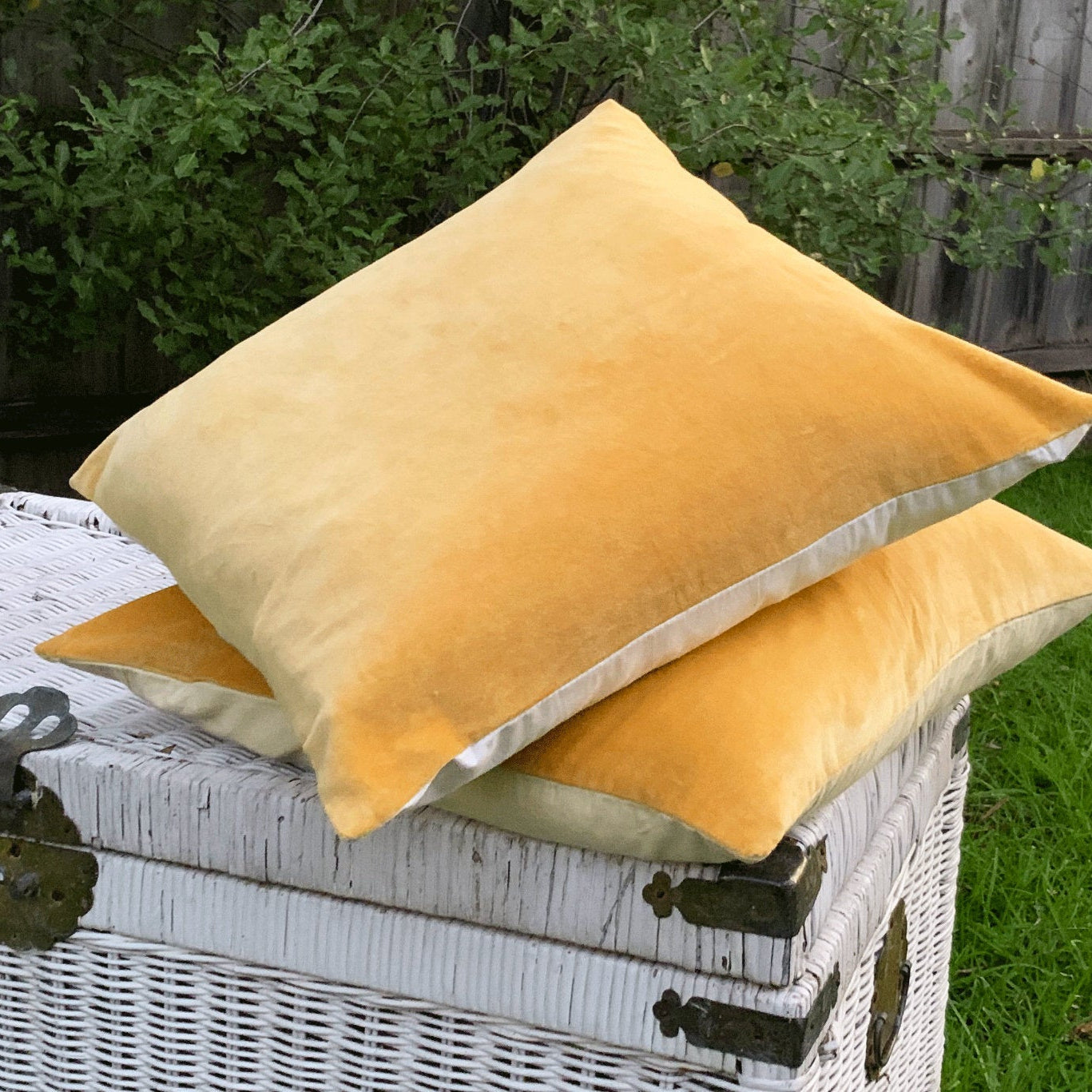'Velvet Luxe' 100% Cotton Velvet Patchwork Cushion Cover