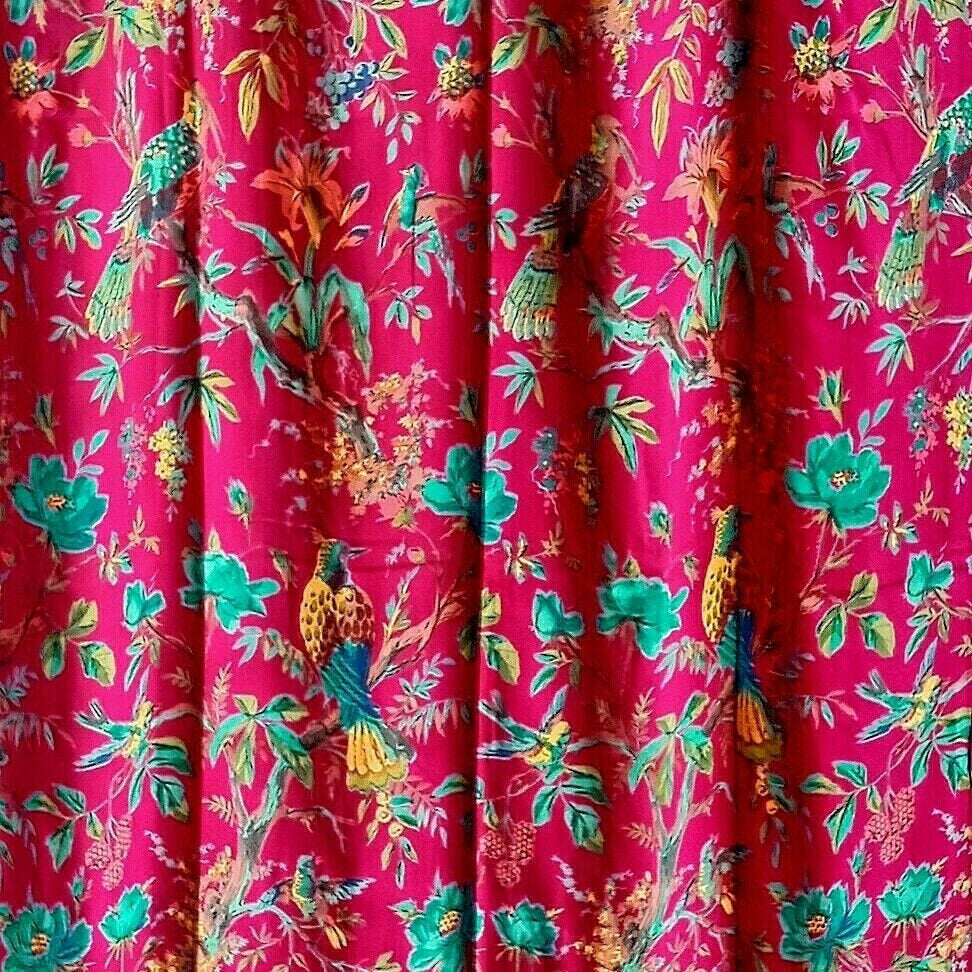 'Blooming Dreams' 100% Cotton Boho Curtains