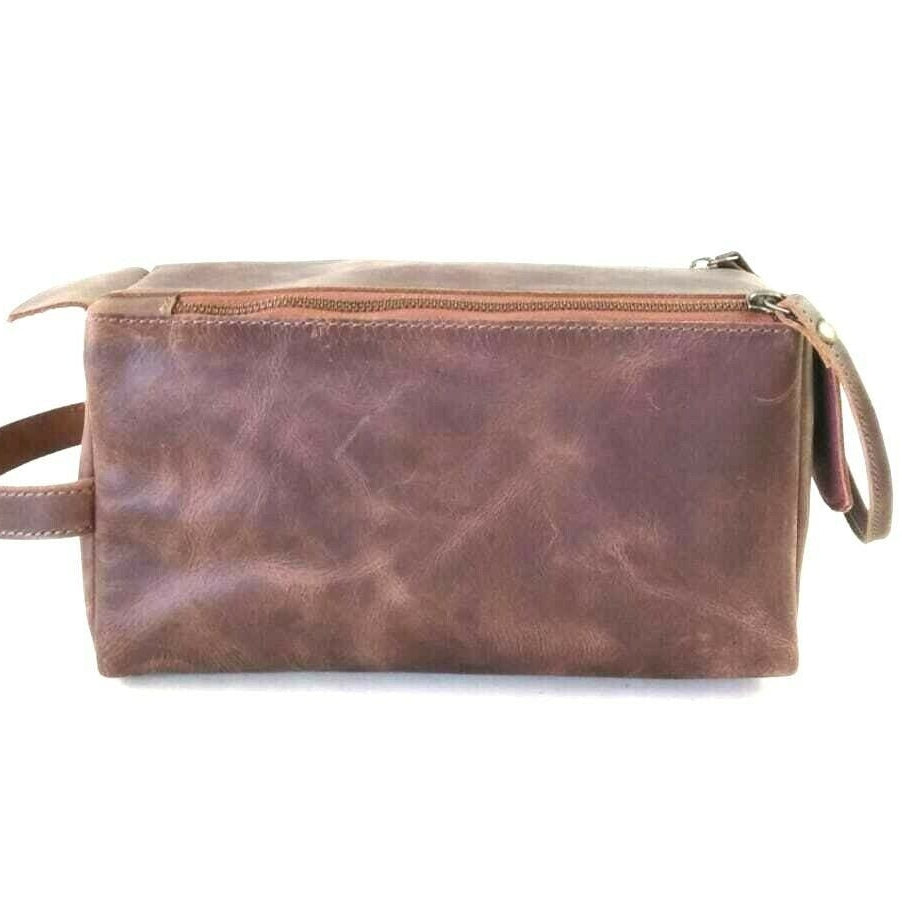 Leather Bag Pouch - Safe Travels