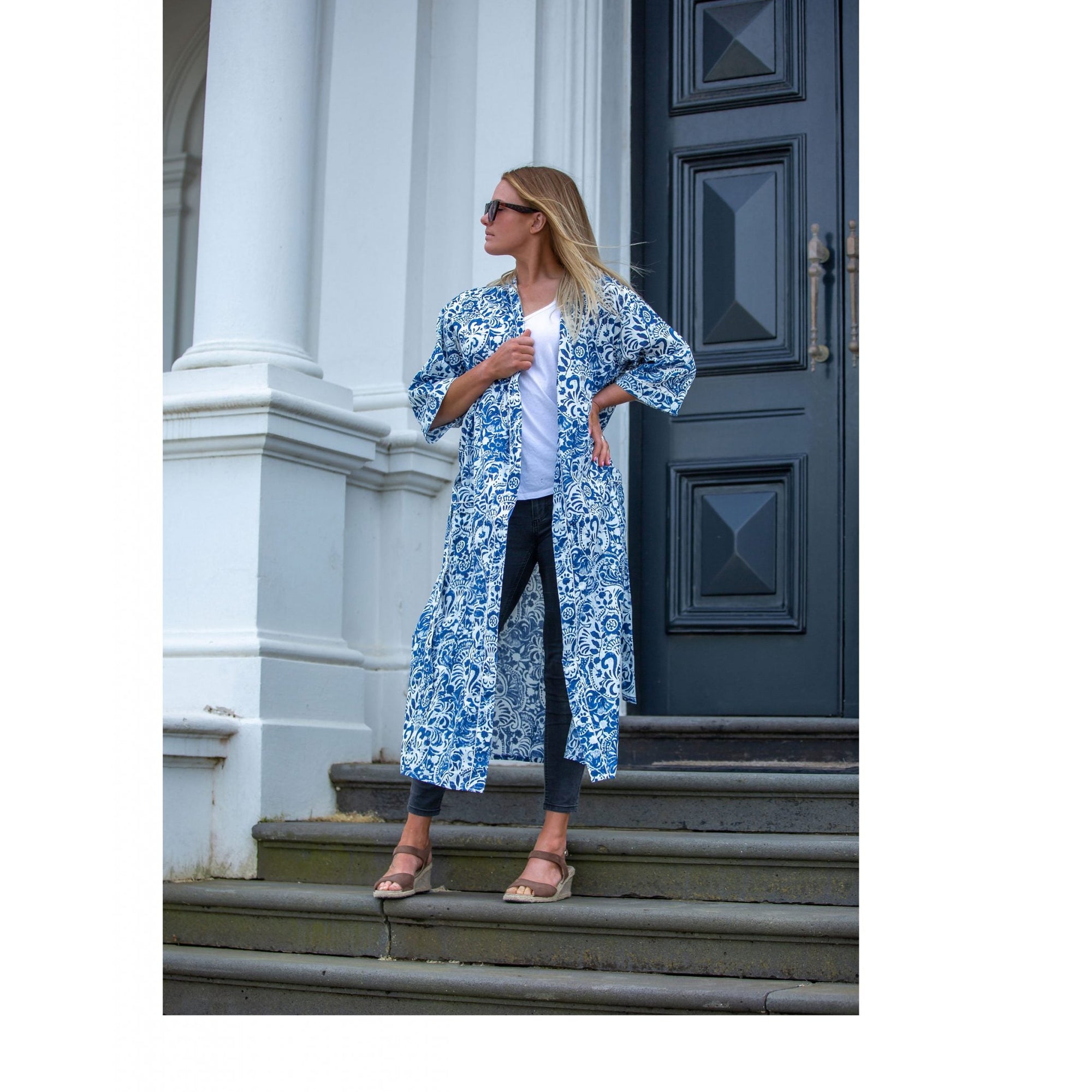 Long bathrobe model 187010 Kalimo