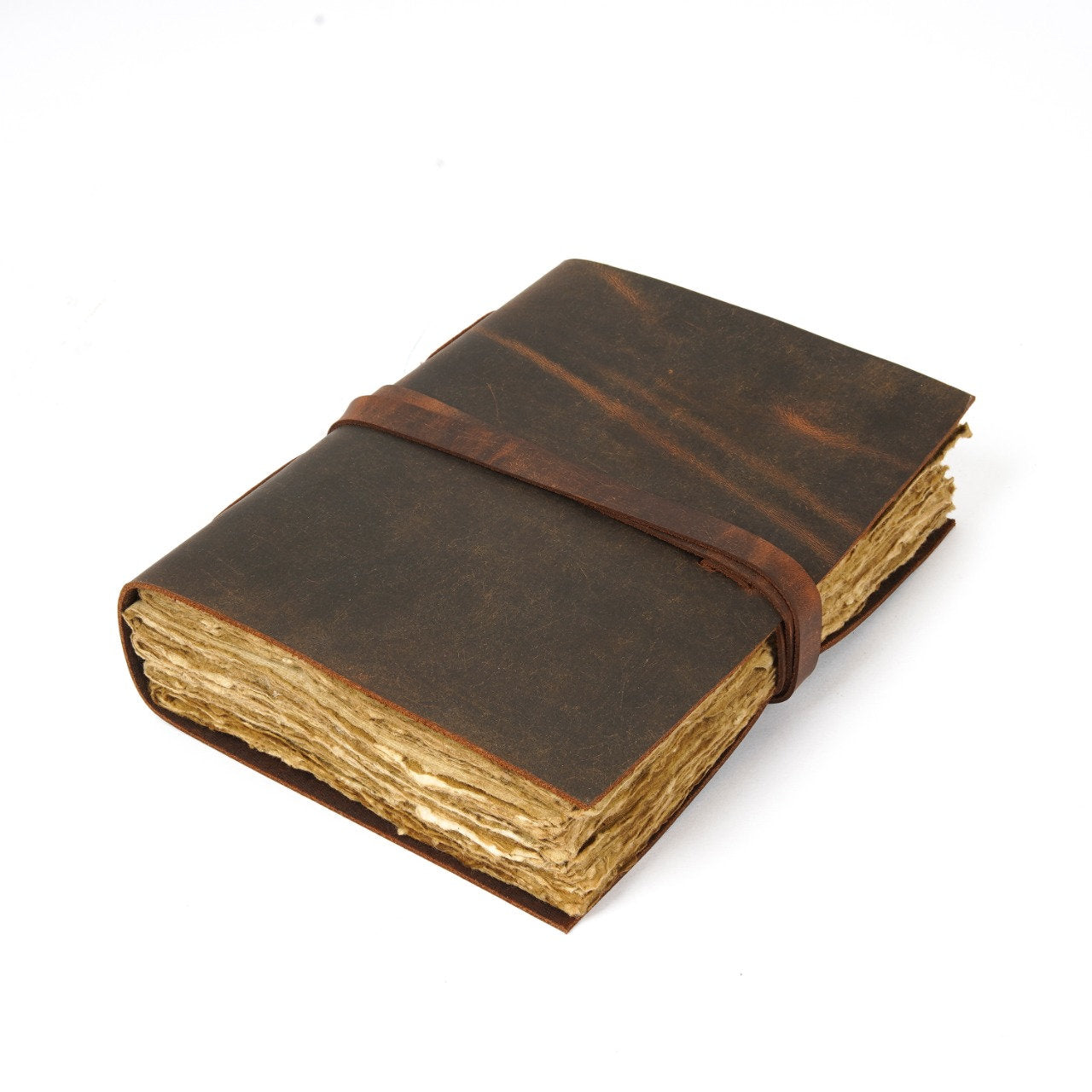 Antique Traveller's Vintage Leather Journal Book - A4 size